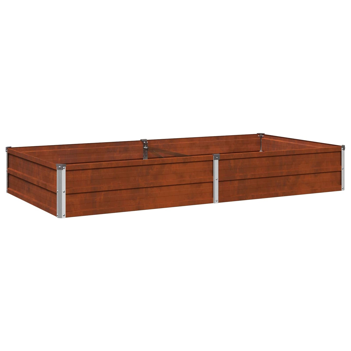 vidaXL Υψωμένο Κρεβάτι Κήπου Σκ rusty 160 x 80 x 24 εκ. κοντόν