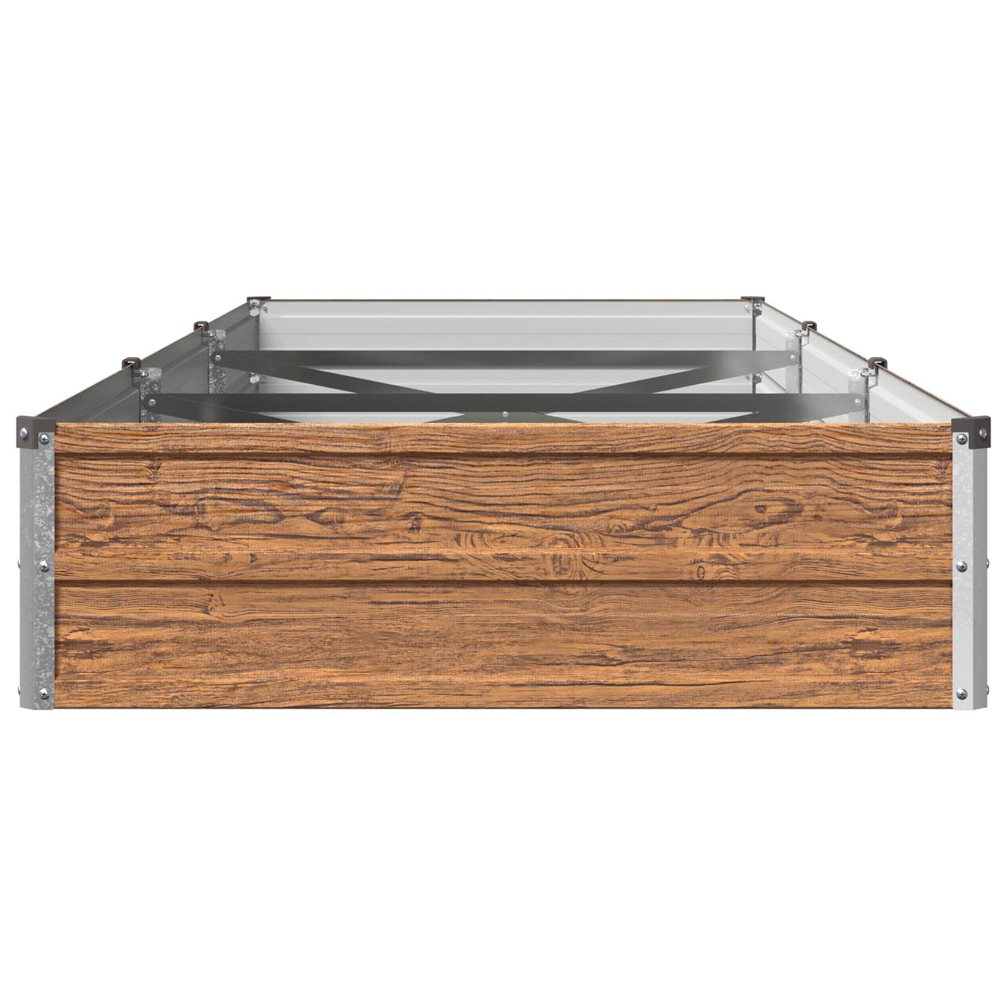 vidaXL Υψωμένο Κρεβάτι Κήπου Ξύλινο Καφέ 240 x 80 x 24 εκ.