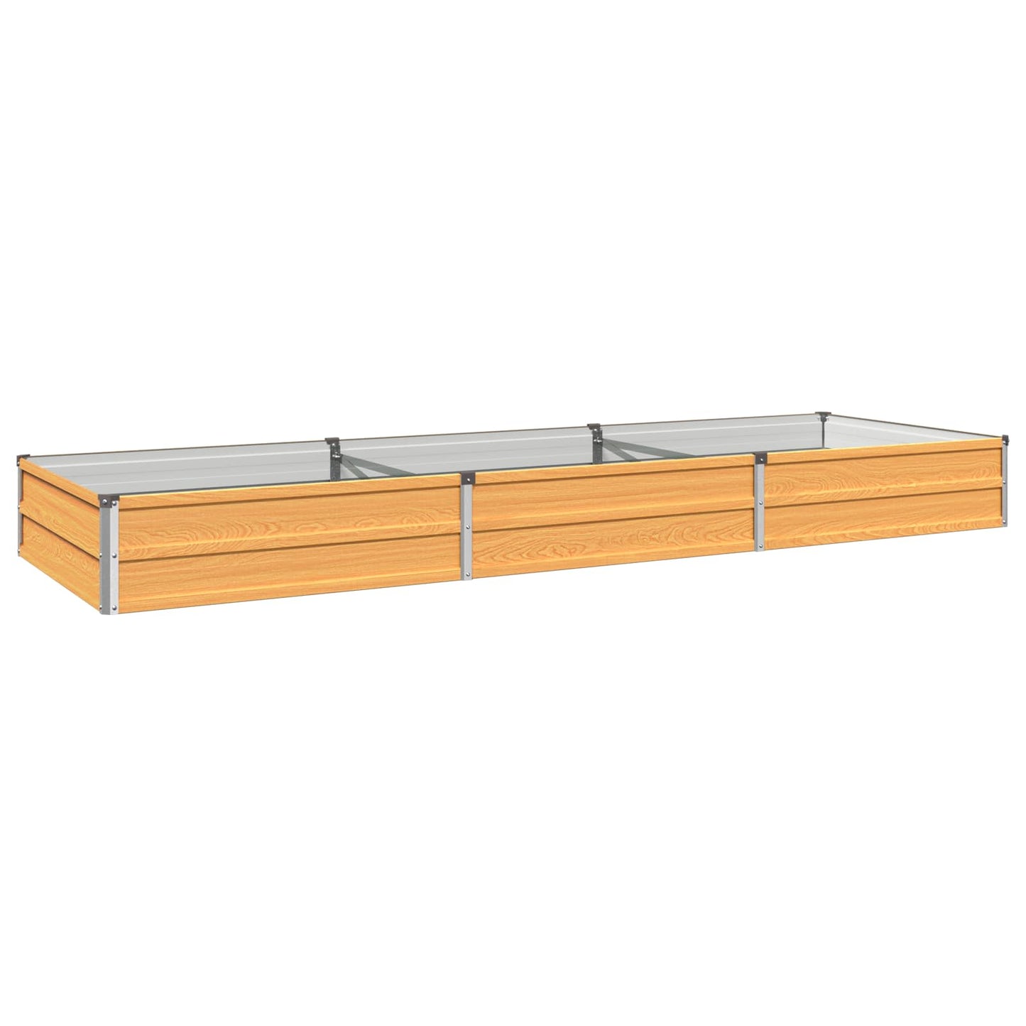 vidaXL Υψωμένο Κρεβάτι Κήπου Φυσικό 240 x 80 x 24 εκ.