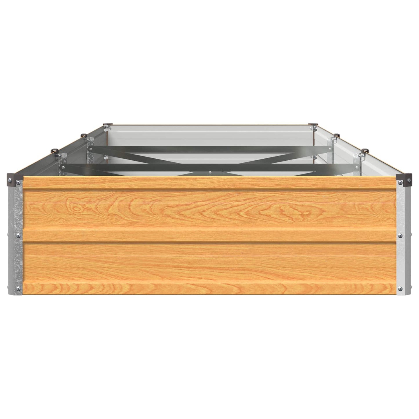 vidaXL Υψωμένο Κρεβάτι Κήπου Φυσικό 240 x 80 x 24 εκ.