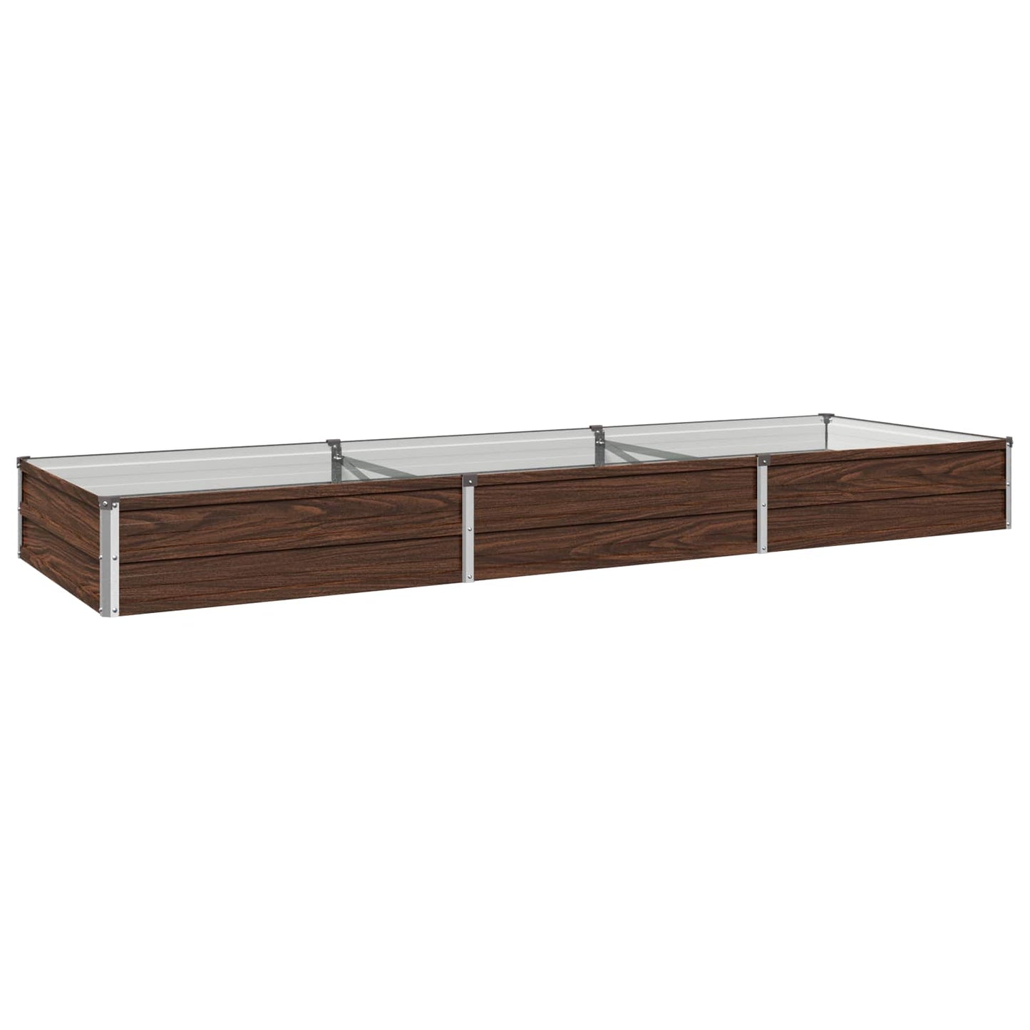 vidaXL Υψωμένο Κρεβάτι Κήπου Μαύρο 240 x 80 x 24 εκ.