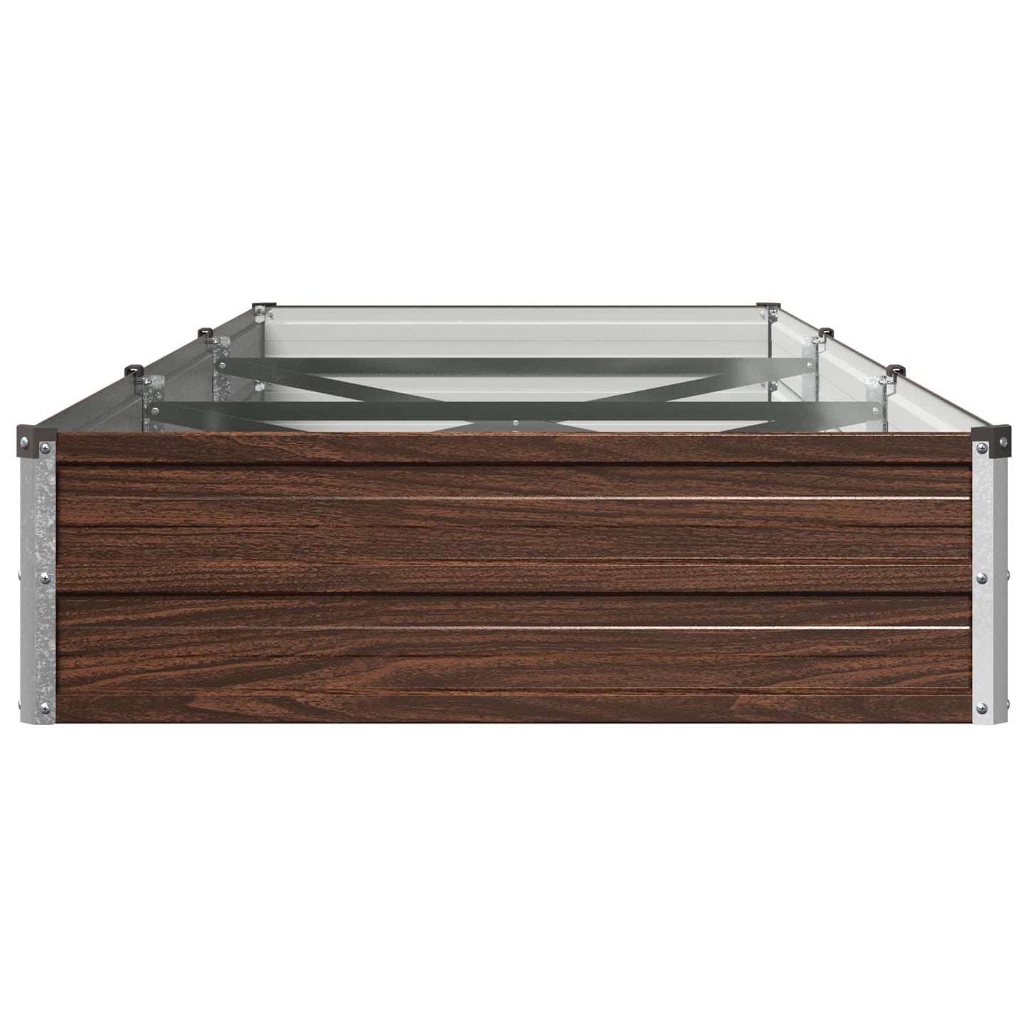 vidaXL Υψωμένο Κρεβάτι Κήπου Μαύρο 240 x 80 x 24 εκ.