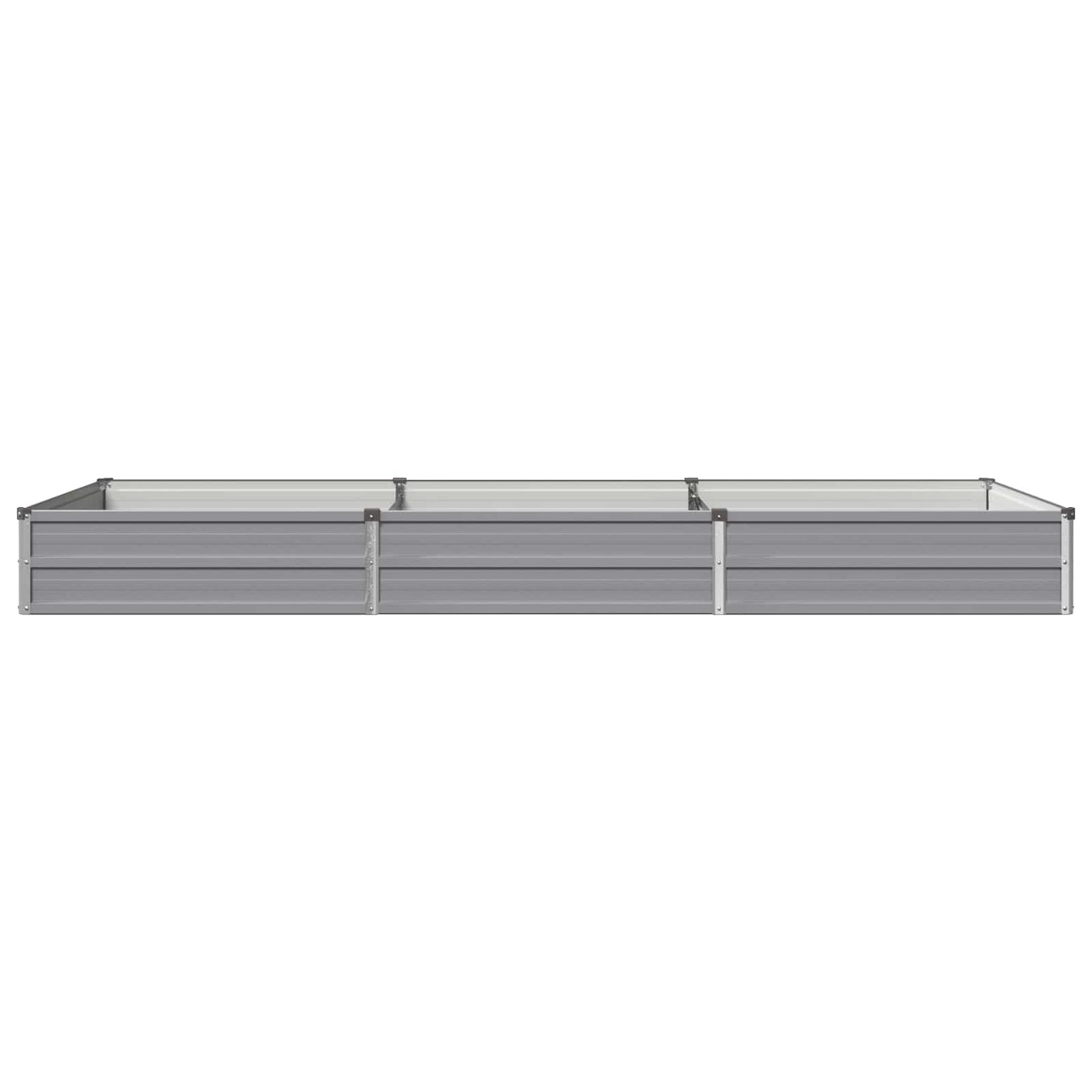 vidaXL Υψωμένο Κρεβάτι Κήπου Γκρι 240 x 80 x 24 εκ.