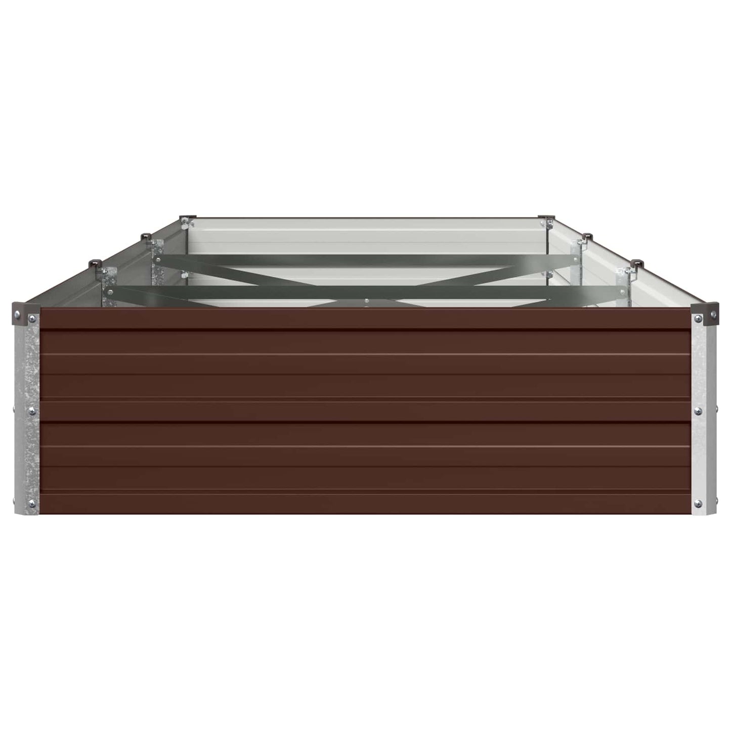 vidaXL Υψωμένο Κρεβάτι Κήπου Καφέ 240 x 80 x 24 εκ.