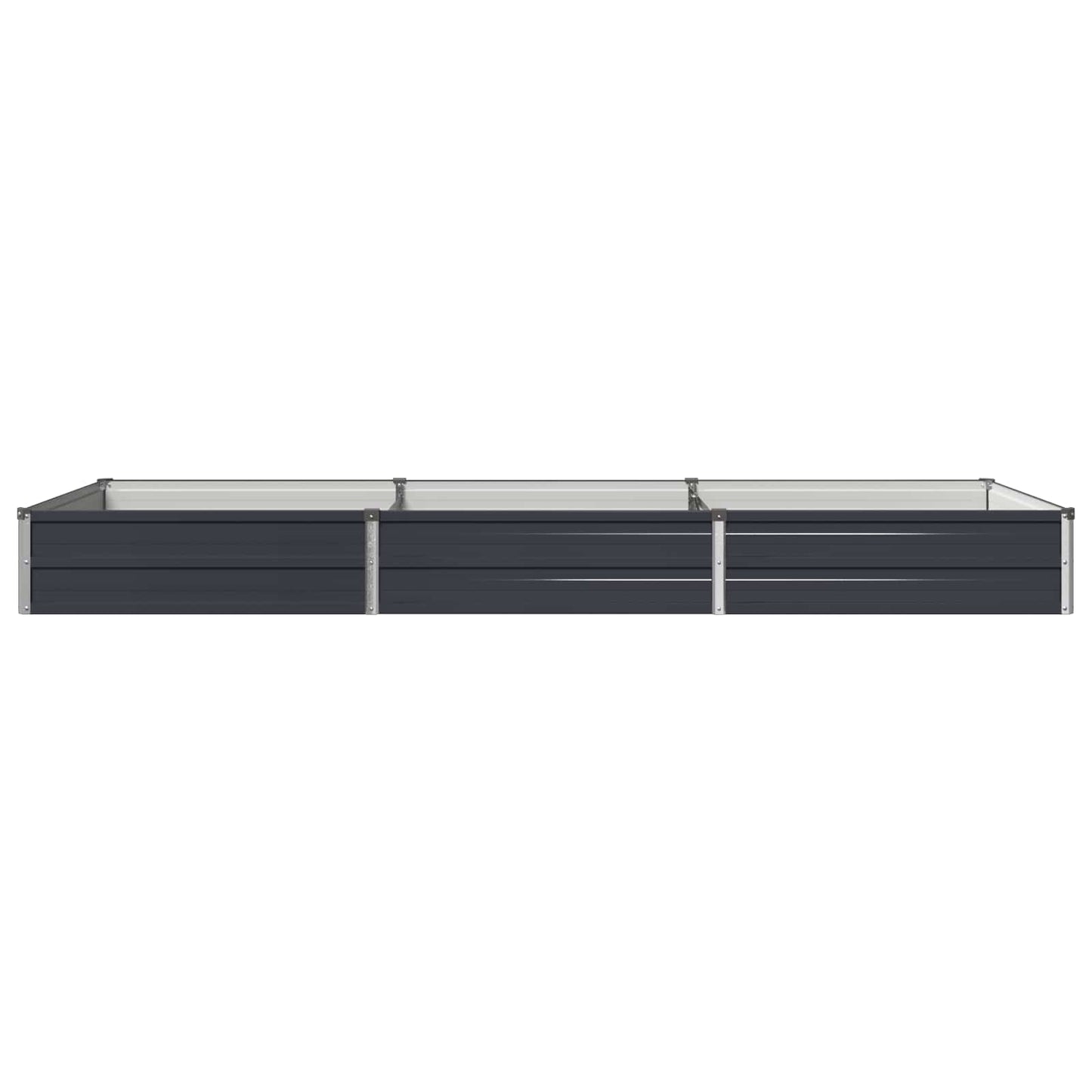 vidaXL Υψωμένο Κρεβάτι Κήπου Ανθρακί 240 x 80 x 24 εκ.