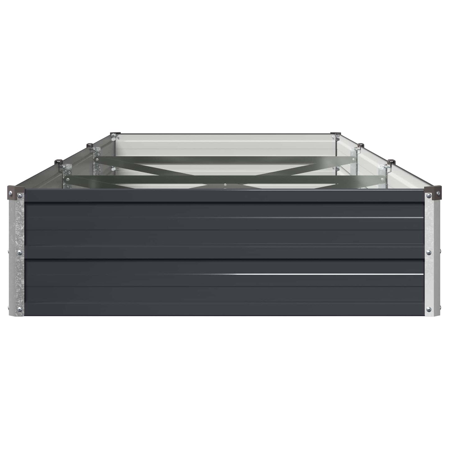 vidaXL Υψωμένο Κρεβάτι Κήπου Ανθρακί 240 x 80 x 24 εκ.