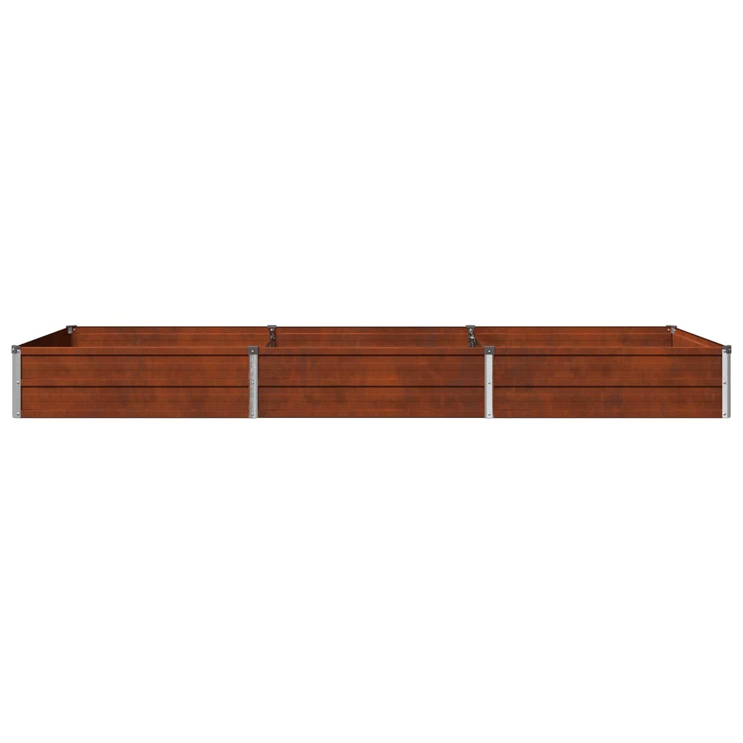 vidaXL Υψωμένο Κρεβάτι Κήπου Σκ rusty 240 x 80 x 24 εκ. κοντόν