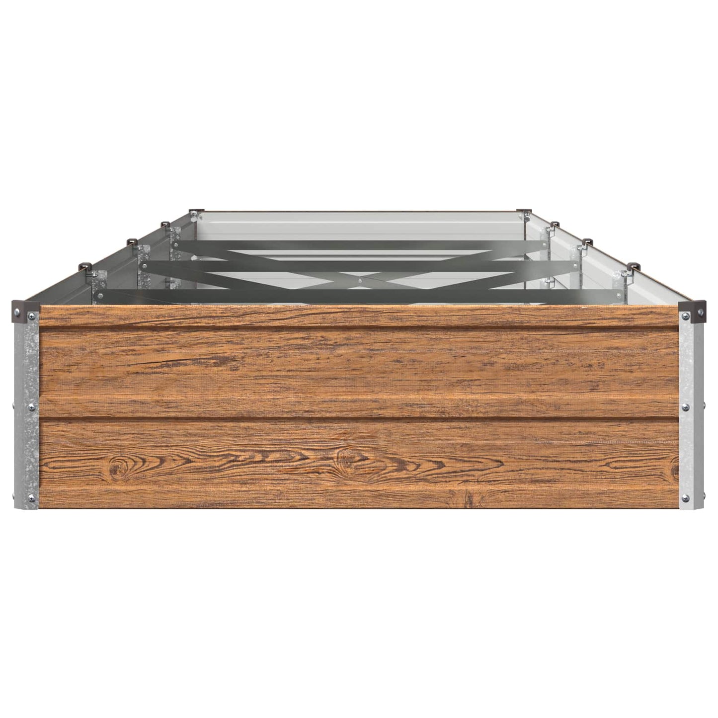 vidaXL Υψωμένο Κρεβάτι Κήπου Ξύλινο Καφέ 320 x 80 x 24 εκ.