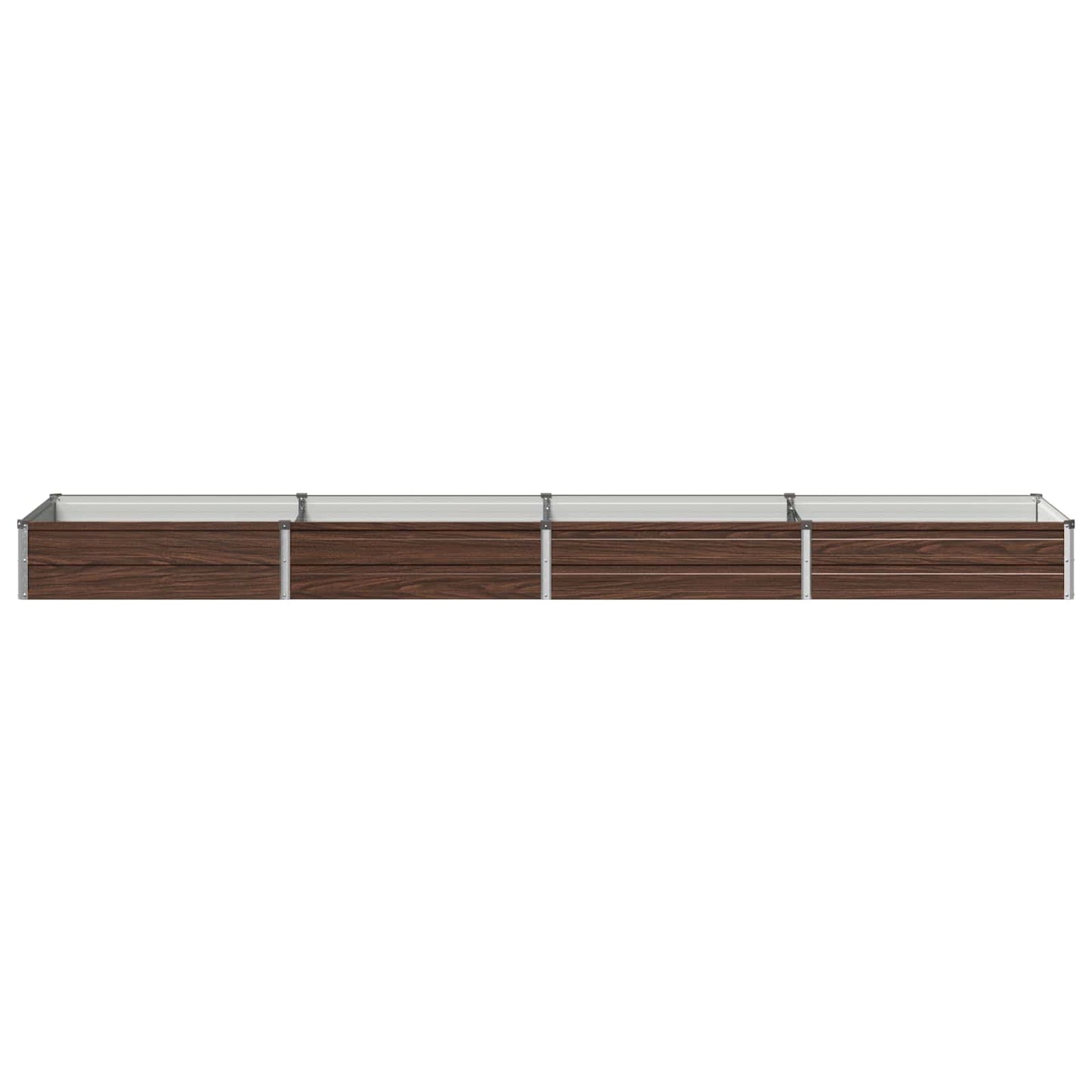 vidaXL Υψωμένο Κρεβάτι Κήπου Μαύρο 320 x 80 x 24 εκ.