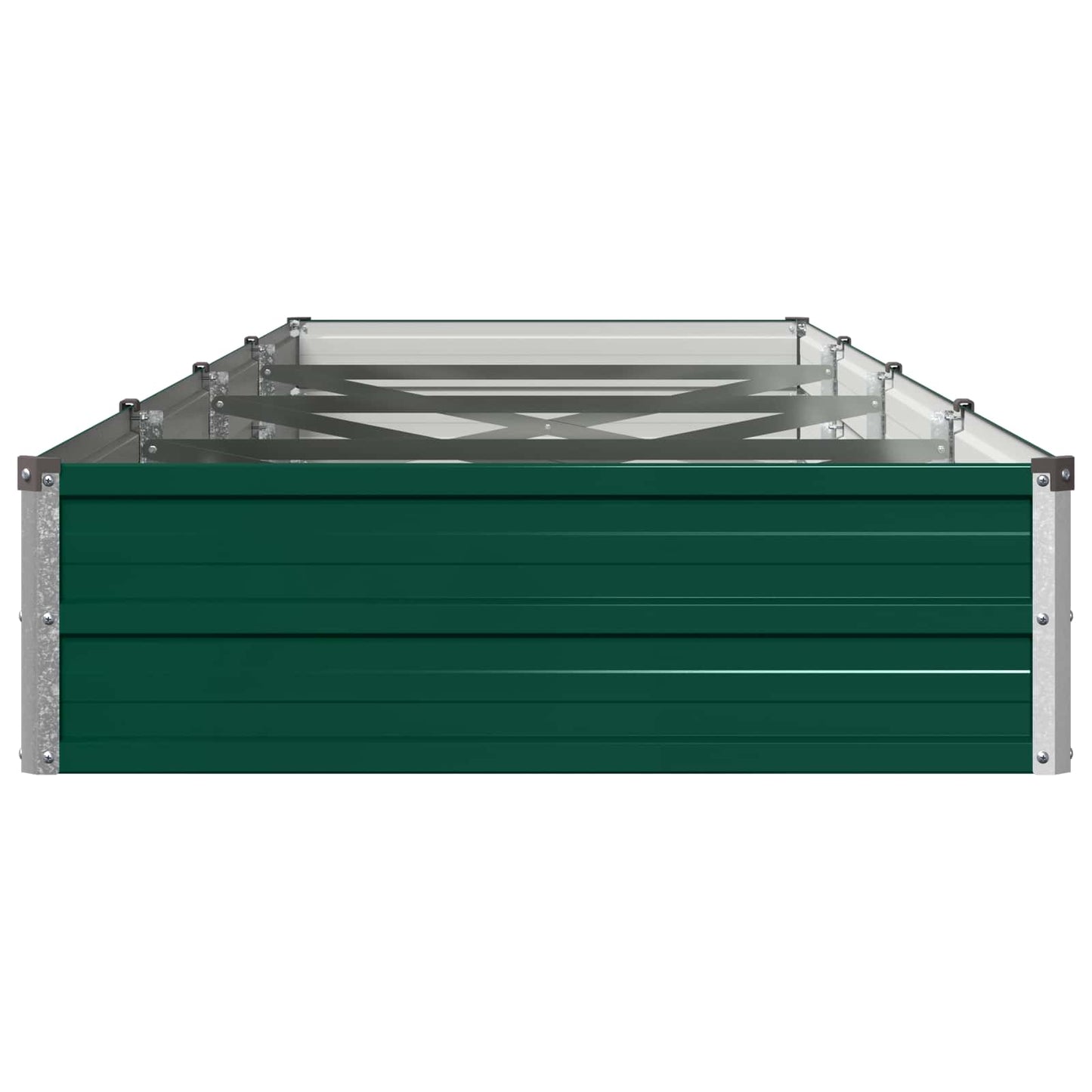 vidaXL Υψωμένο Κρεβάτι Κήπου Πράσινο 320 x 80 x 24 εκ.