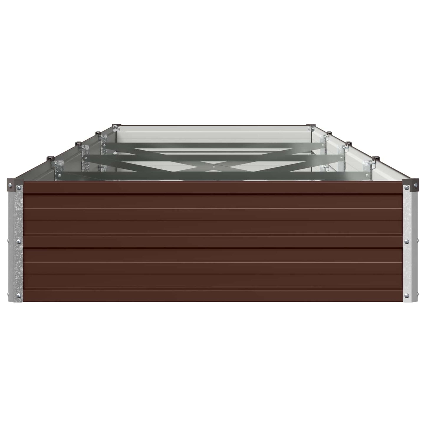 vidaXL Υψωμένο Κρεβάτι Κήπου Καφέ 320 x 80 x 24 εκ.