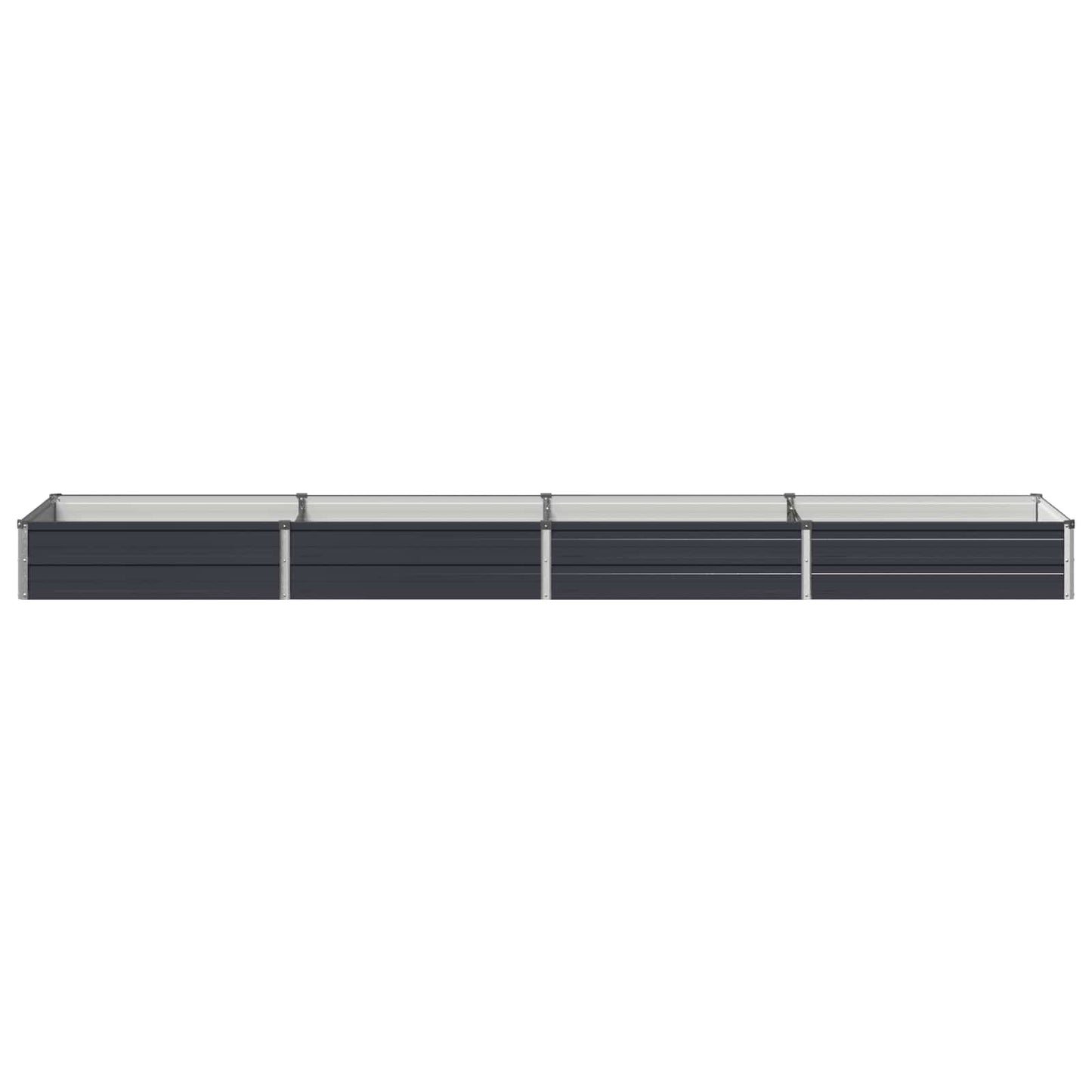 vidaXL Υψωμένο Κρεβάτι Κήπου Ανθρακί 320 x 80 x 24 εκ.