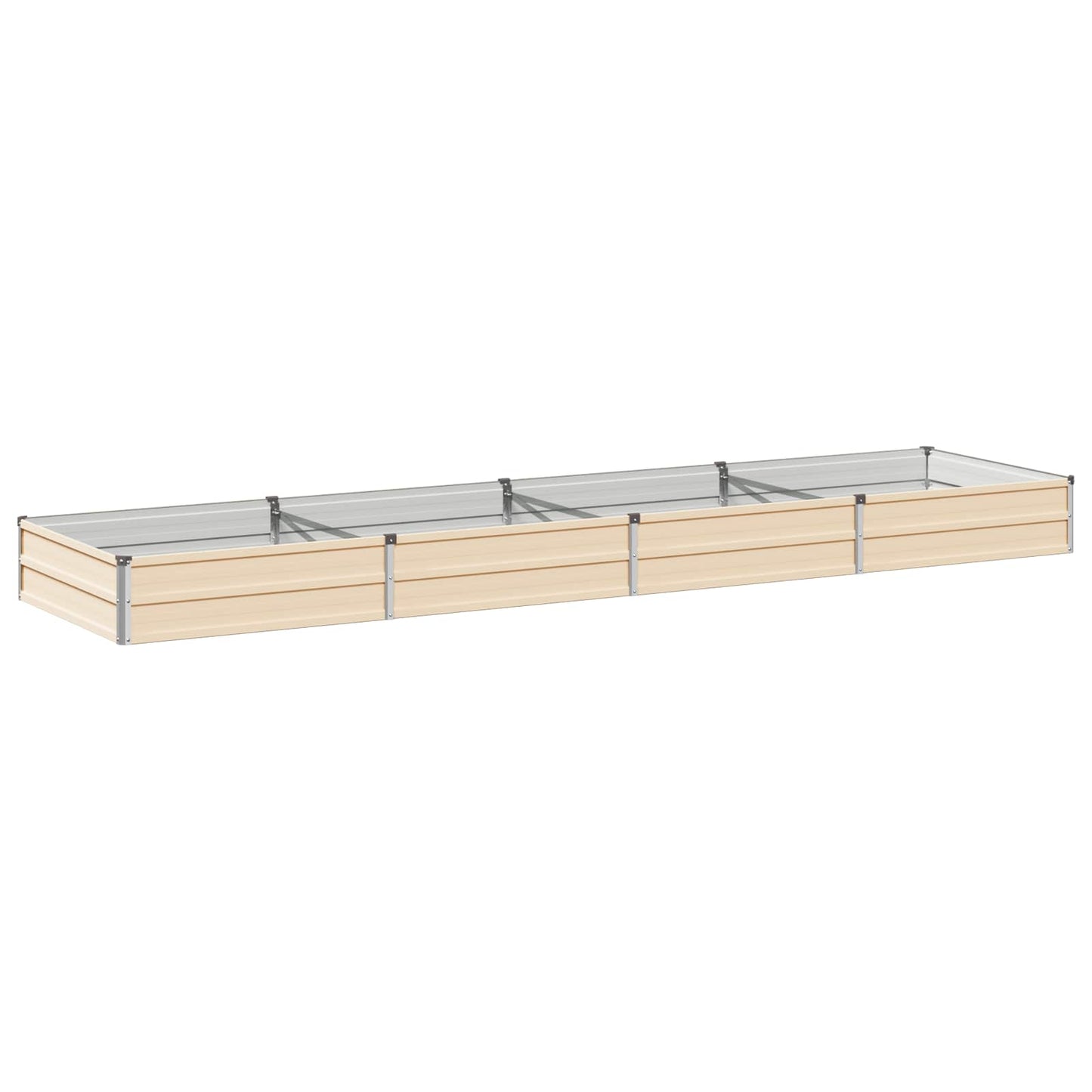 vidaXL Υψωμένο Κρεβάτι Κήπου Ελεφαντόδοντο 320 x 80 x 24 εκ.