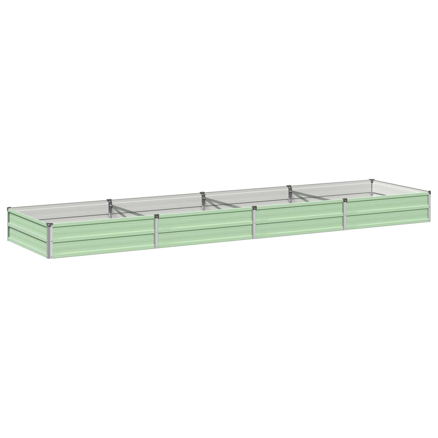 vidaXL Υψωμένο Κρεβάτι Κήπου Παστέλ Πράσινο 320 x 80 x 24 εκ.