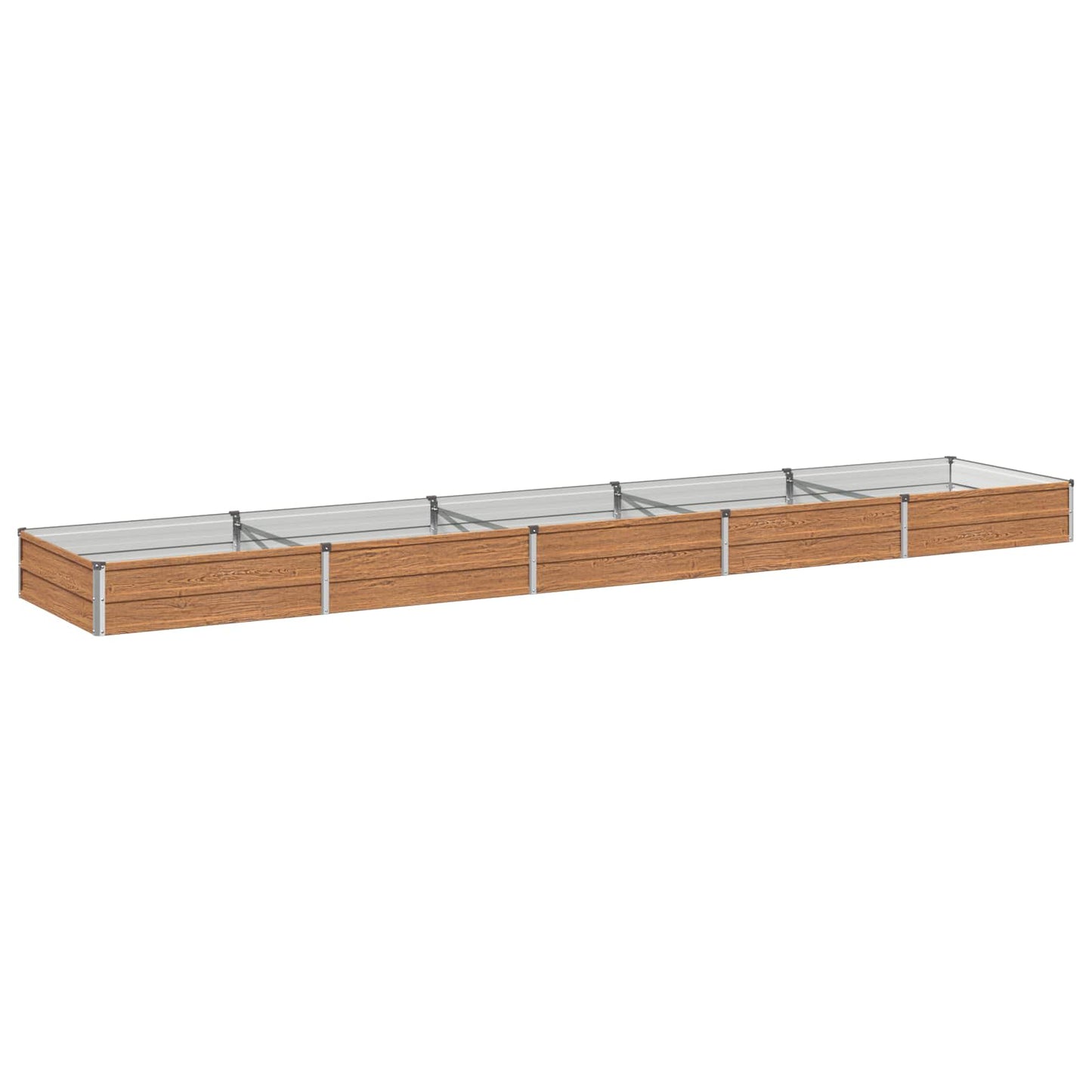 vidaXL Υψωμένο Κρεβάτι Κήπου Ξύλινο Καφέ 400 x 80 x 24 εκ.
