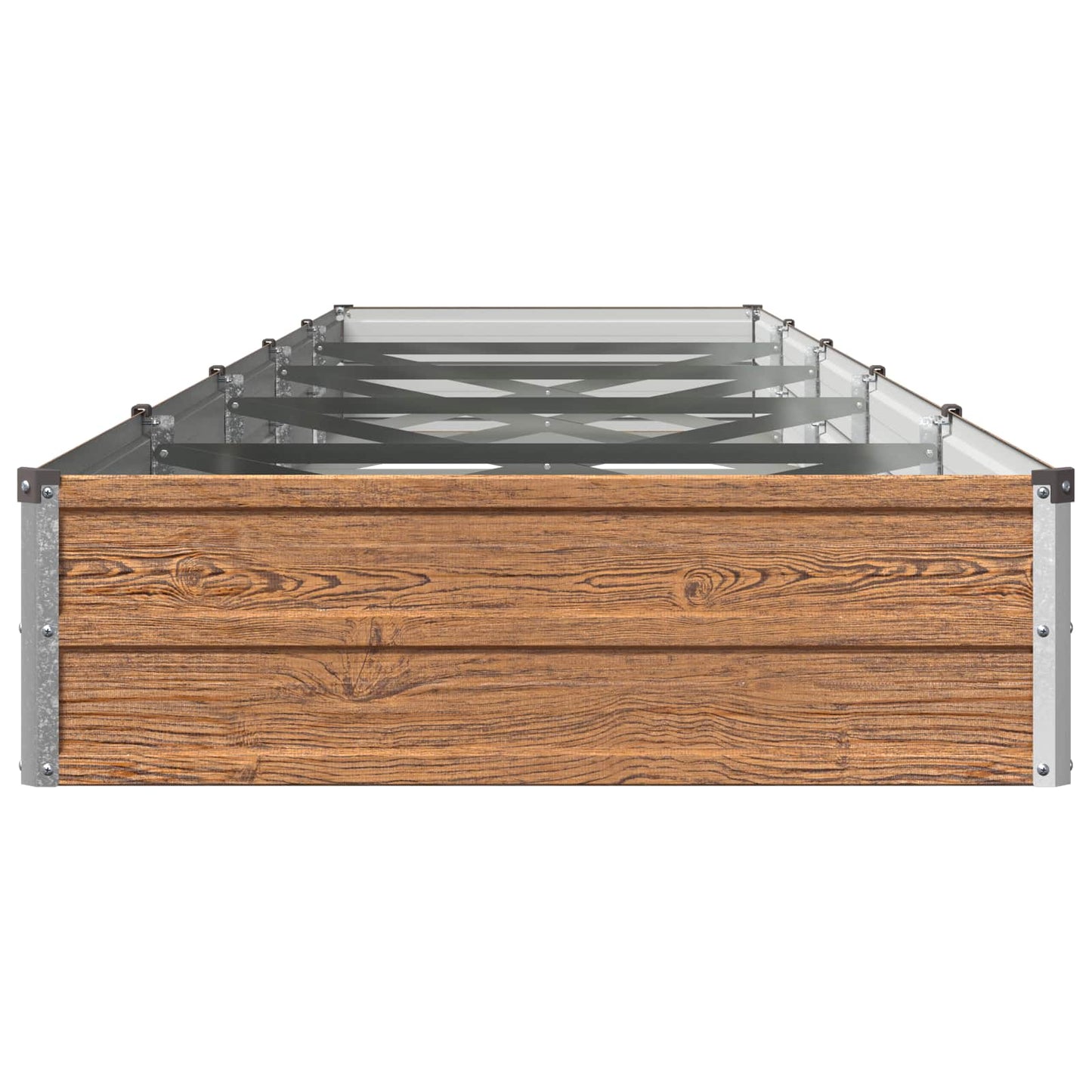 vidaXL Υψωμένο Κρεβάτι Κήπου Ξύλινο Καφέ 400 x 80 x 24 εκ.