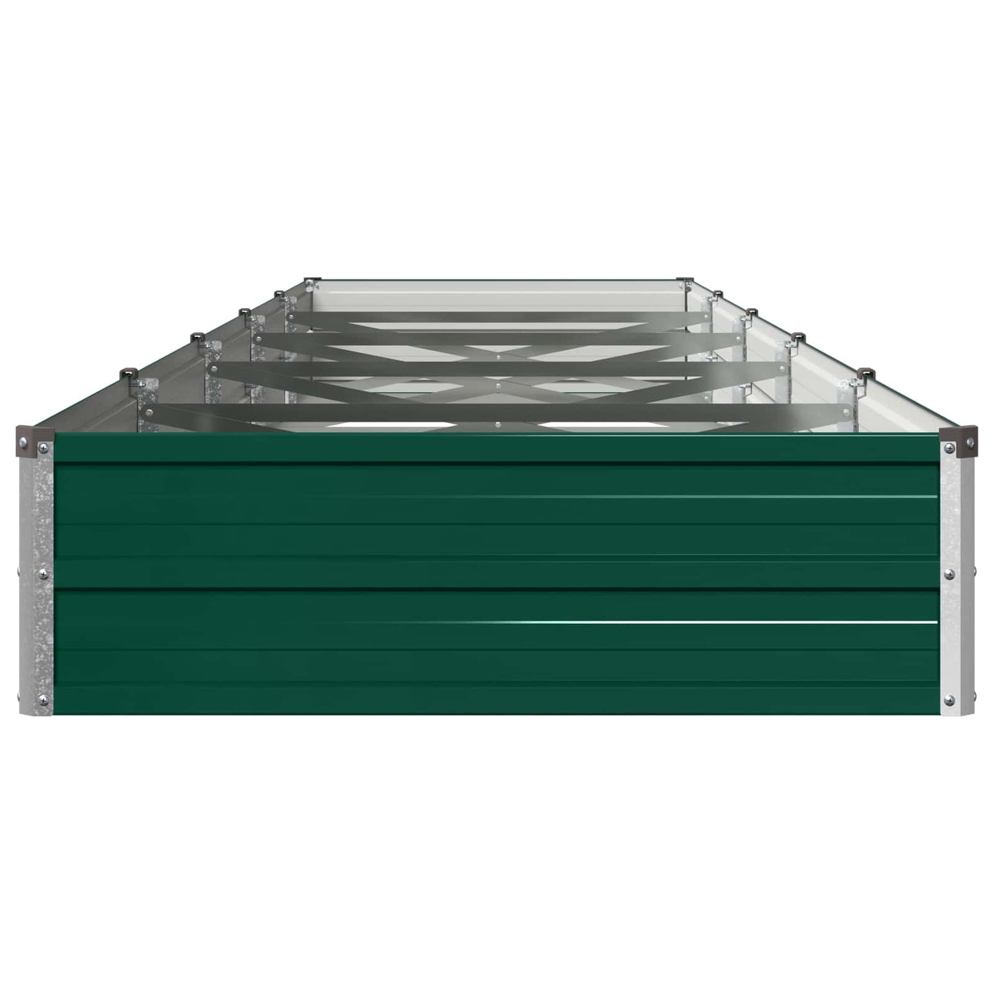 vidaXL Υψωμένο Κρεβάτι Κήπου Πράσινο 400 x 80 x 24 εκ.