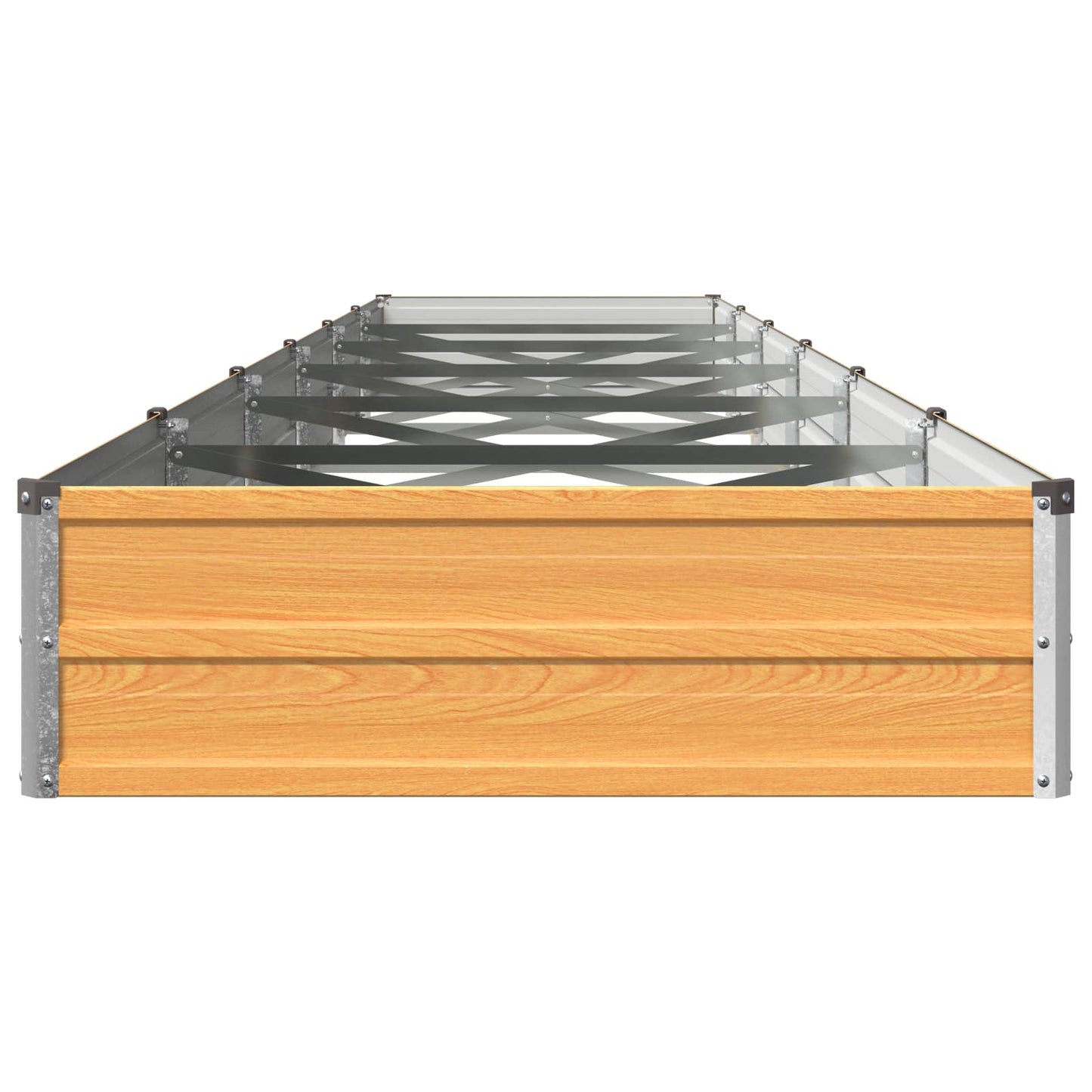 vidaXL Υψωμένο Κρεβάτι Κήπου Φυσικό 480 x 80 x 24 εκ.