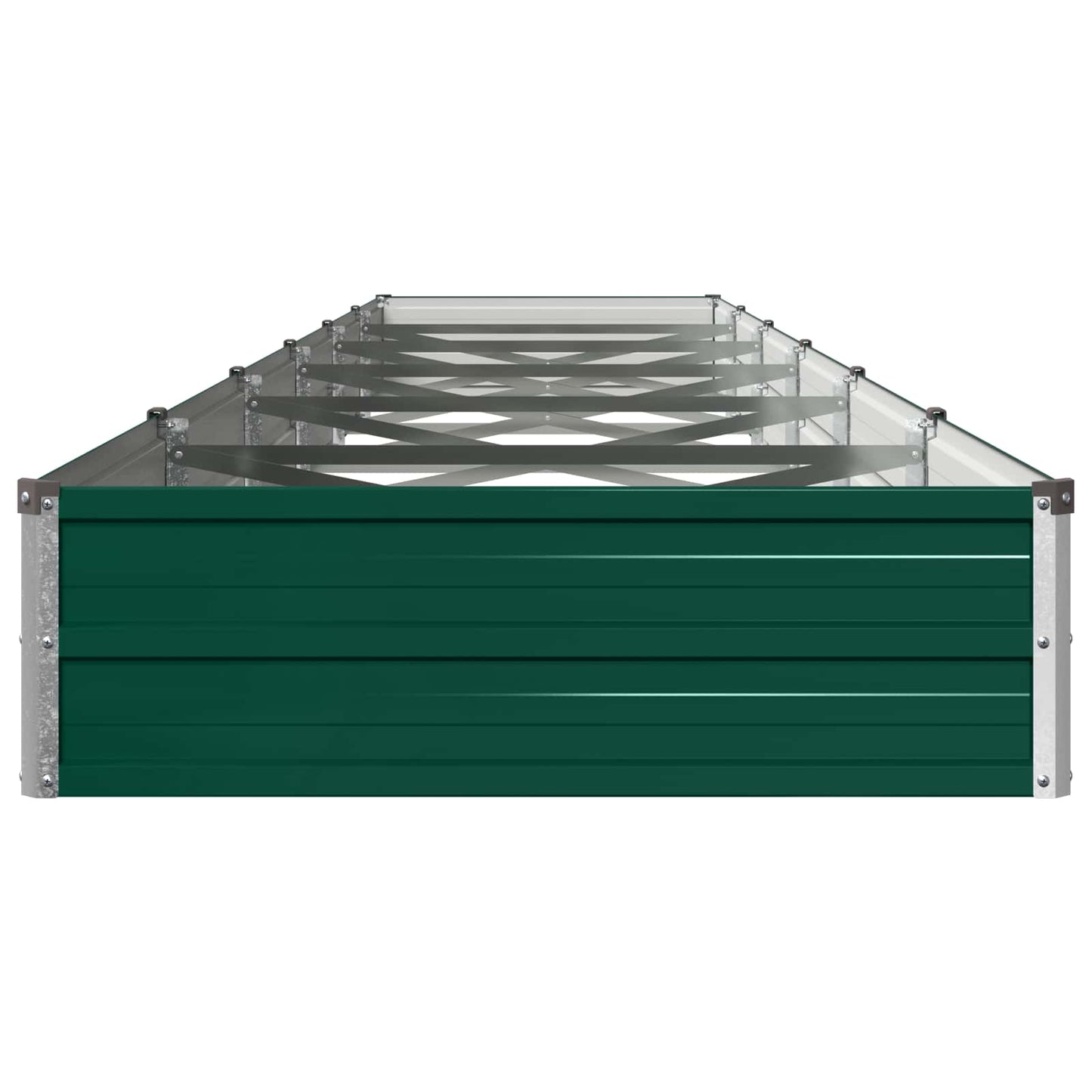 vidaXL Υψωμένο Κρεβάτι Κήπου Πράσινο 480 x 80 x 24 εκ.