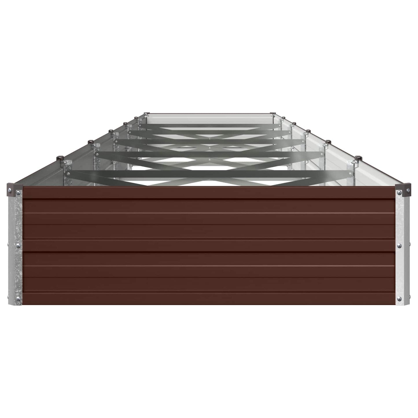 vidaXL Υψωμένο Κρεβάτι Κήπου Καφέ 480 x 80 x 24 εκ.