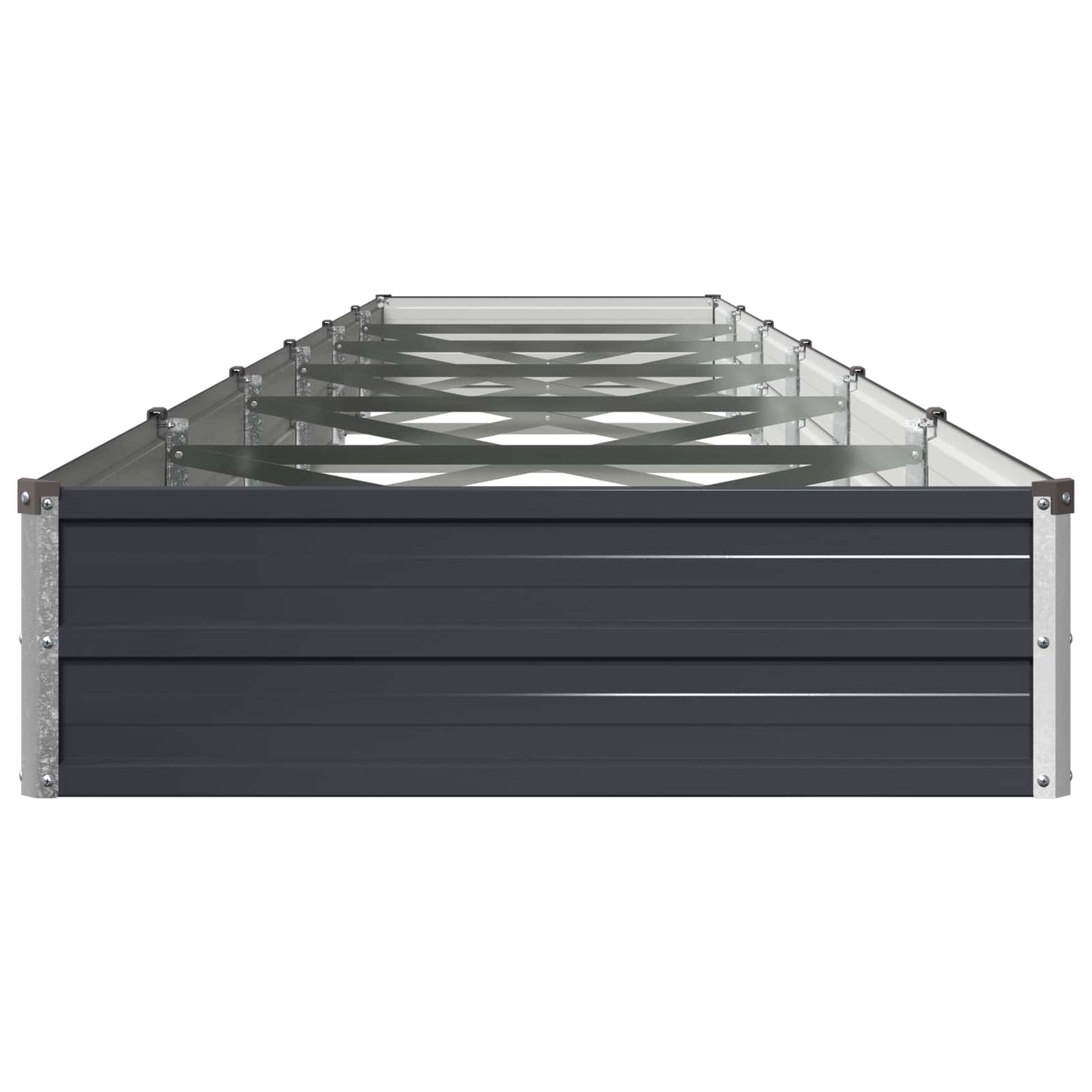 vidaXL Υψωμένο Κρεβάτι Κήπου Ανθρακί 480 x 80 x 24 εκ.