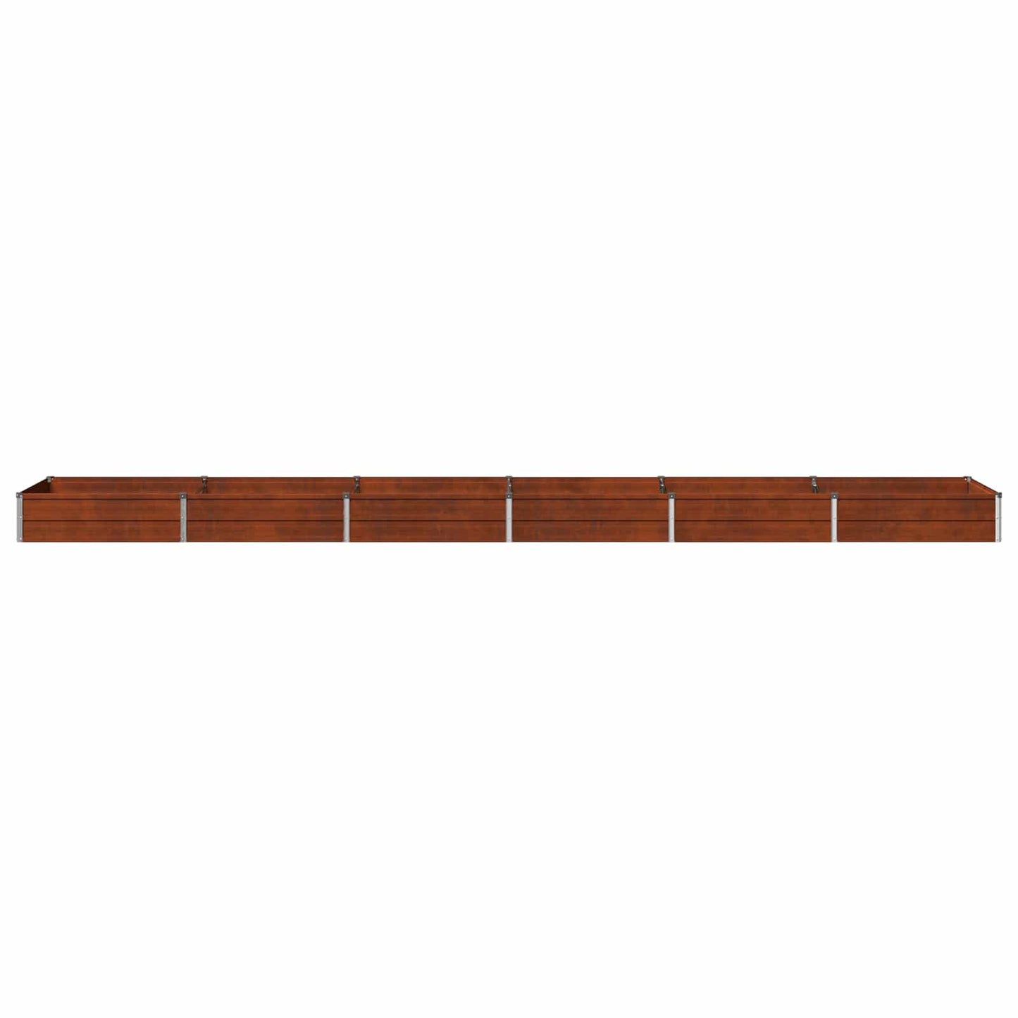 vidaXL Υψωμένο Κρεβάτι Κήπου Σκ rusty 480 x 80 x 24 εκ. κοντόν