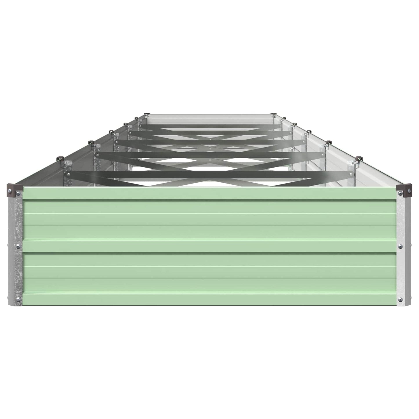 vidaXL Υψωμένο Κρεβάτι Κήπου Παστέλ Πράσινο 480 x 80 x 24 εκ.