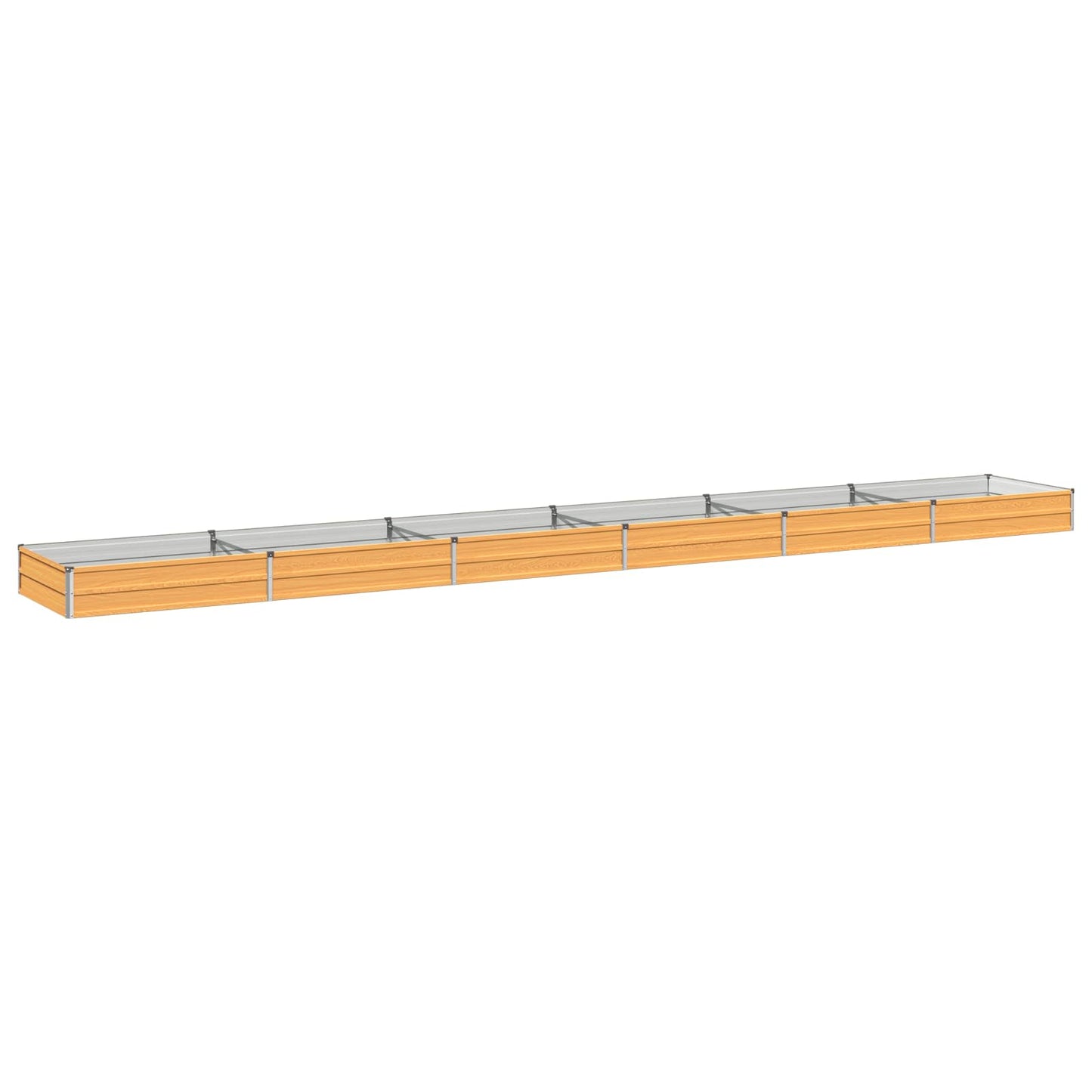vidaXL Υψωμένο Κρεβάτι Κήπου Φυσικό 600 x 80 x 24 εκ.