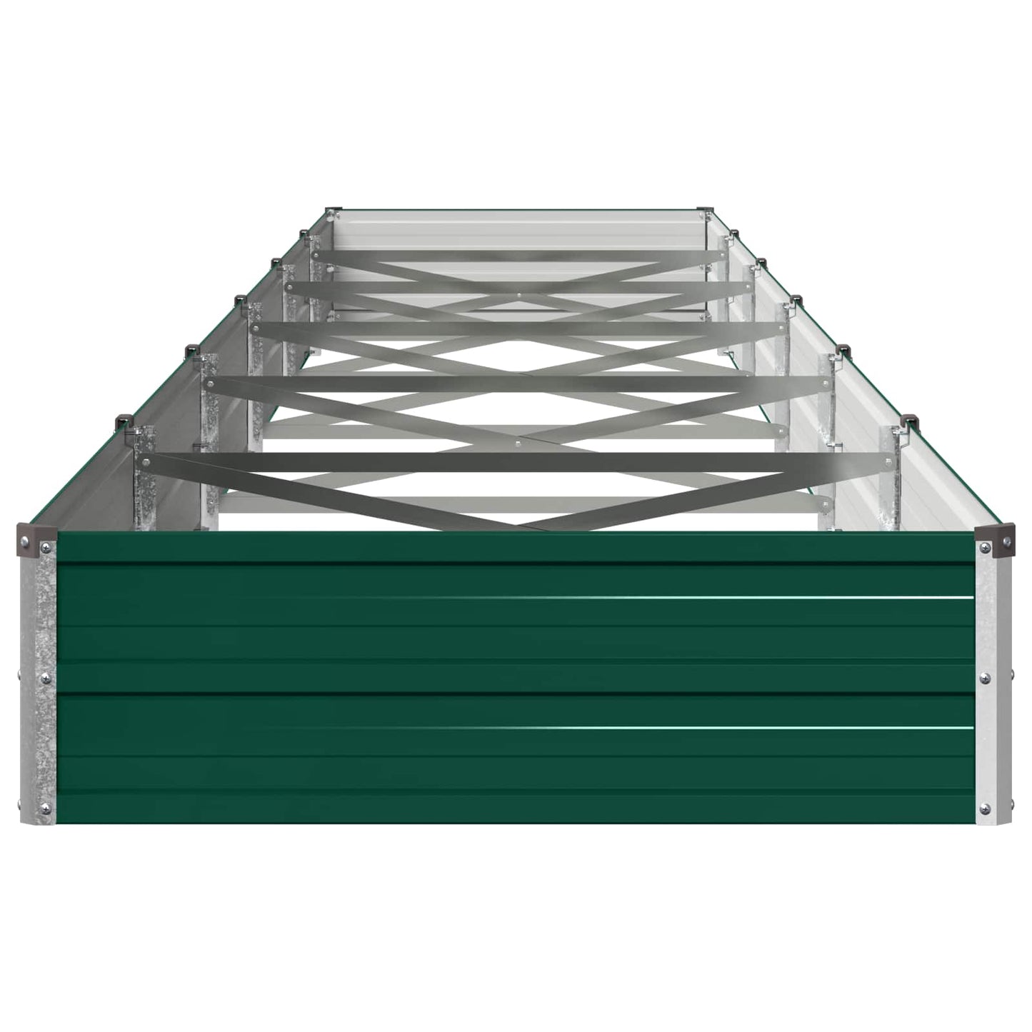vidaXL Υψωμένο Κρεβάτι Κήπου Πράσινο 600 x 80 x 24 εκ.