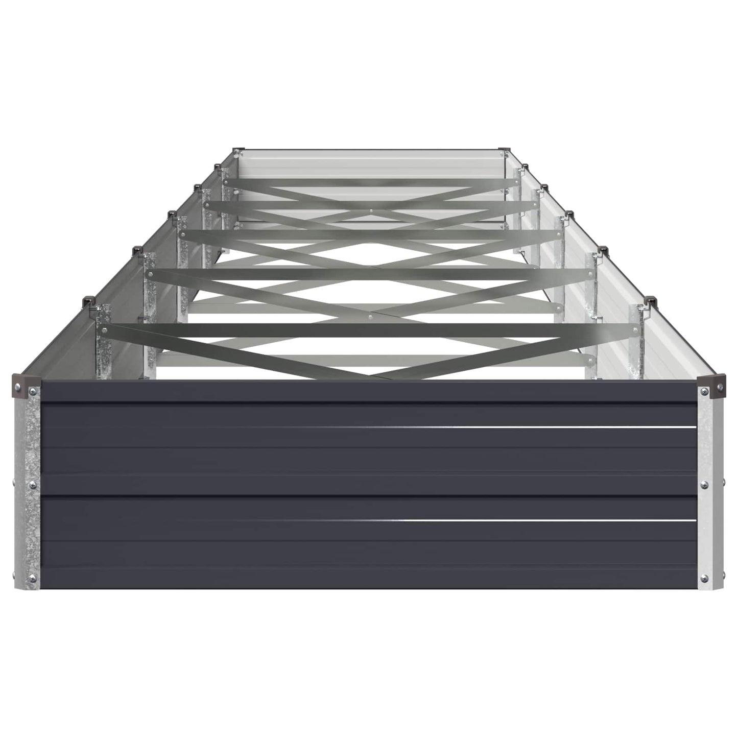 vidaXL Υψωμένο Κρεβάτι Κήπου Ανθρακί 600 x 80 x 24 εκ.