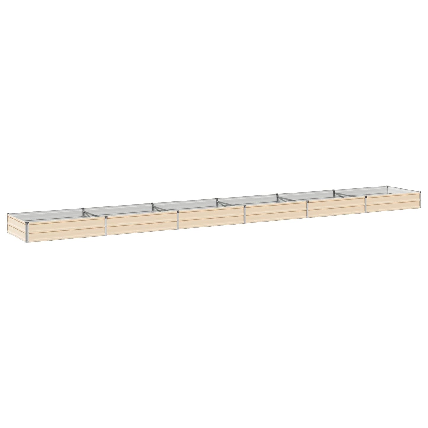 vidaXL Υψωμένο Κρεβάτι Κήπου Ελεφαντόδοντο 600 x 80 x 24 εκ.