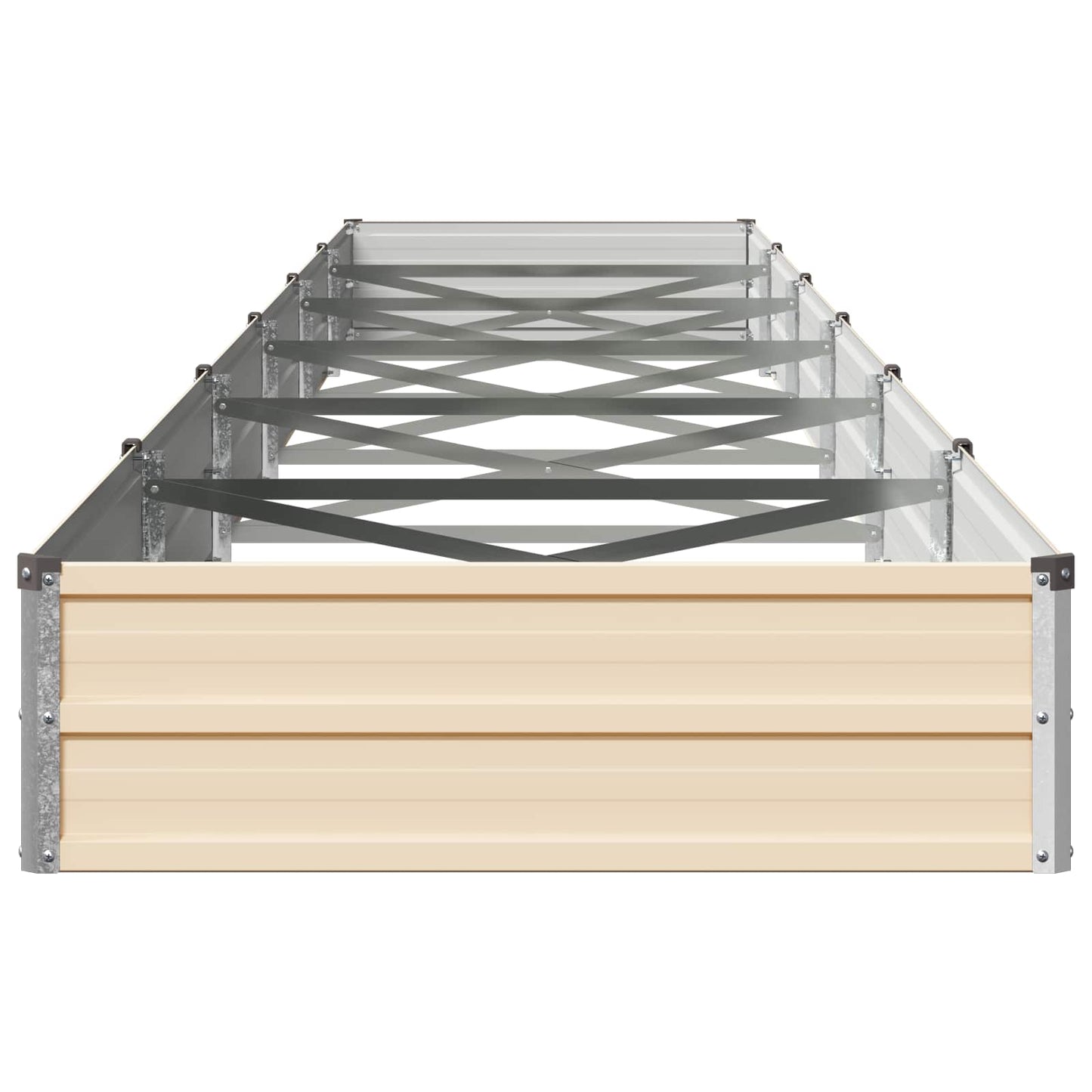 vidaXL Υψωμένο Κρεβάτι Κήπου Ελεφαντόδοντο 600 x 80 x 24 εκ.