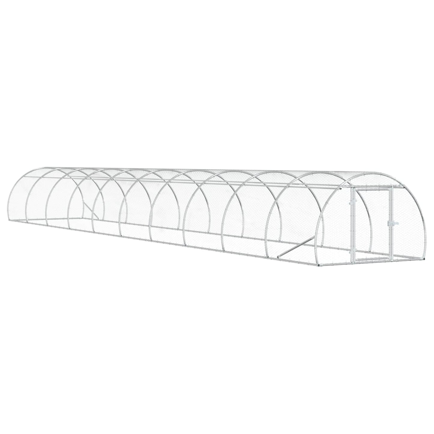vidaXL Κοτέτσι Ασημί 1000 x 150 x 100 εκ. Γαλβανισμένος Χάλυβας