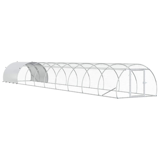 vidaXL Κοτέτσι Ασημί 1000 x 150 x 100 εκ. Γαλβανισμένος Χάλυβας