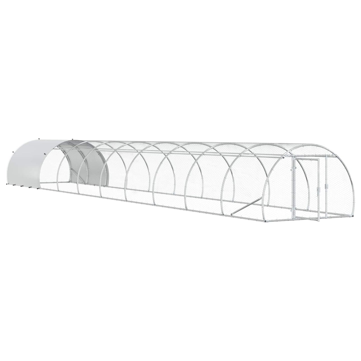vidaXL Κοτέτσι Ασημί 1000 x 150 x 100 εκ. Γαλβανισμένος Χάλυβας