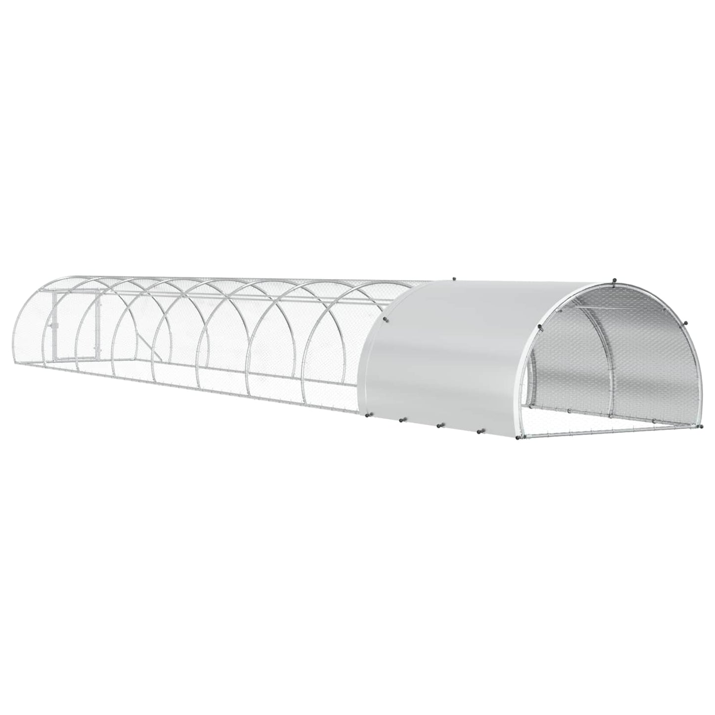 vidaXL Κοτέτσι Ασημί 1000 x 150 x 100 εκ. Γαλβανισμένος Χάλυβας