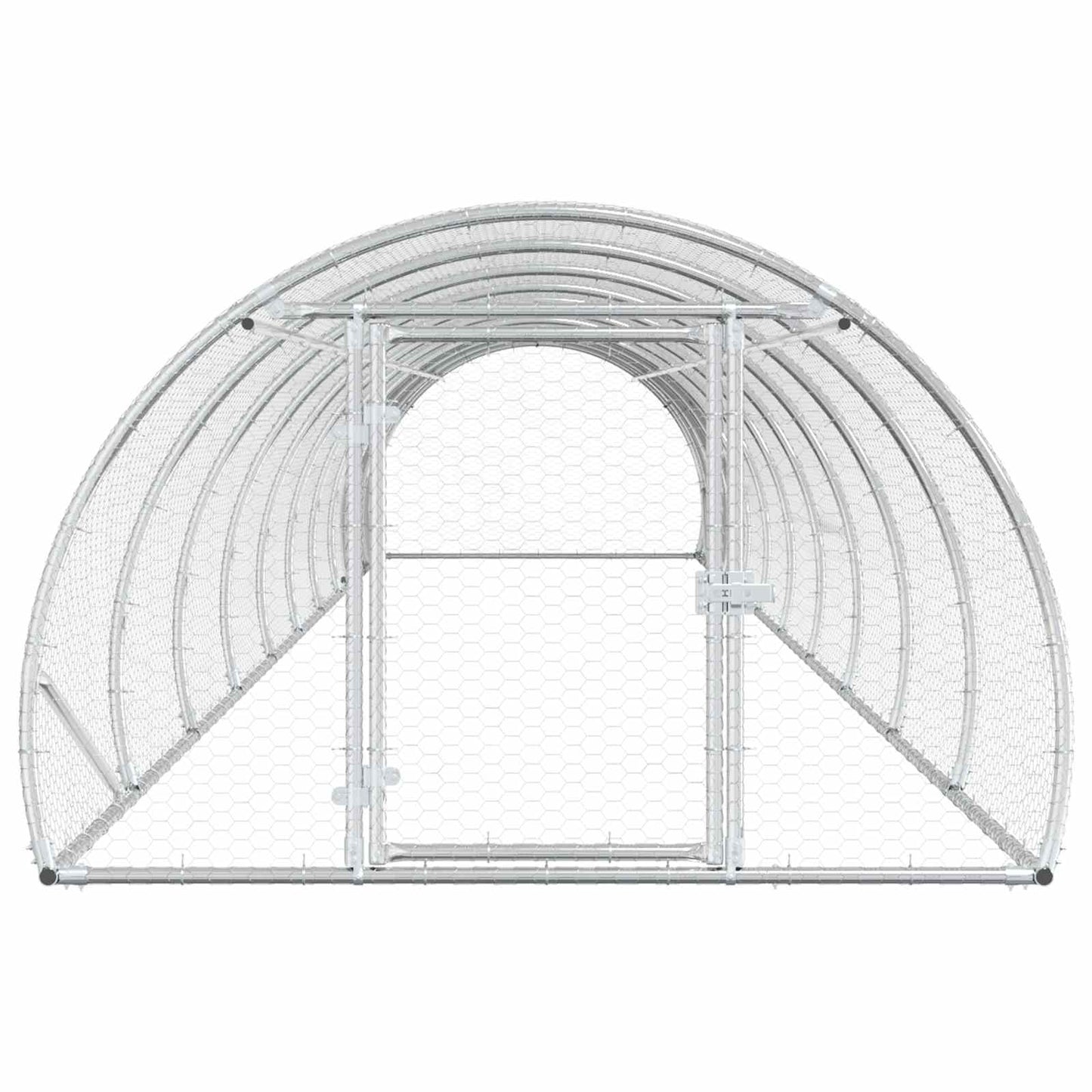 vidaXL Κοτέτσι Ασημί 1000 x 150 x 100 εκ. Γαλβανισμένος Χάλυβας