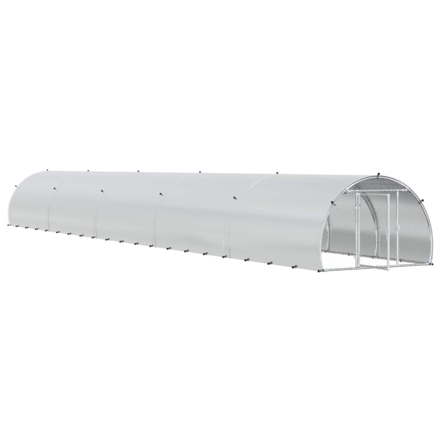 vidaXL Κοτέτσι Ασημί 1000 x 150 x 100 εκ. Γαλβανισμένος Χάλυβας