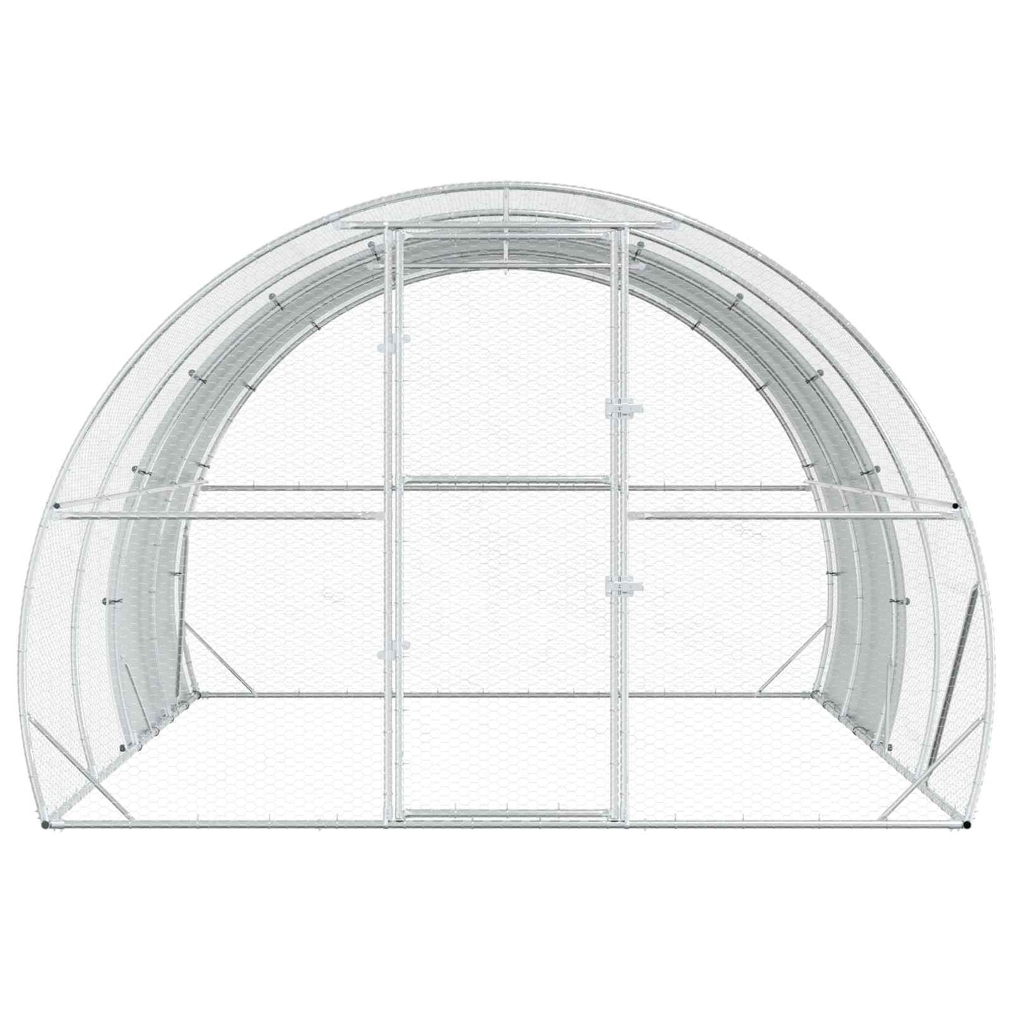 vidaXL Κοτέτσι Ασημί 400 x 300 x 200 εκ Γαλβανισμένος Χάλυβας