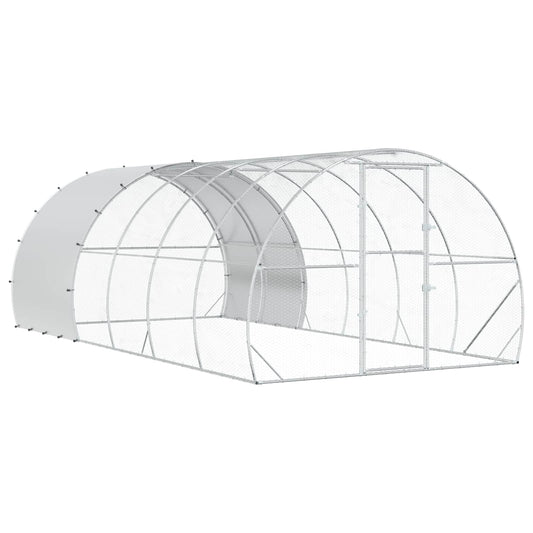 vidaXL Κοτέτσι Ασημί 600 x 300 x 200 cm Γαλβανισμένος Χάλυβας