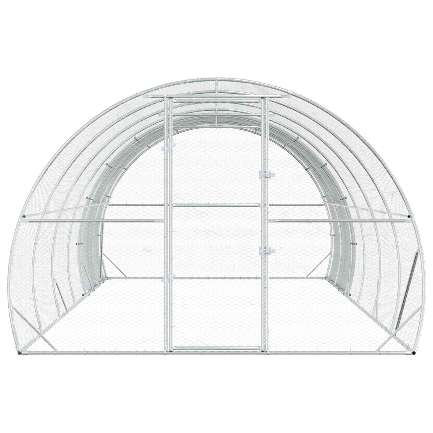 vidaXL Κοτέτσι Ασημί 600 x 300 x 200 cm Γαλβανισμένος Χάλυβας