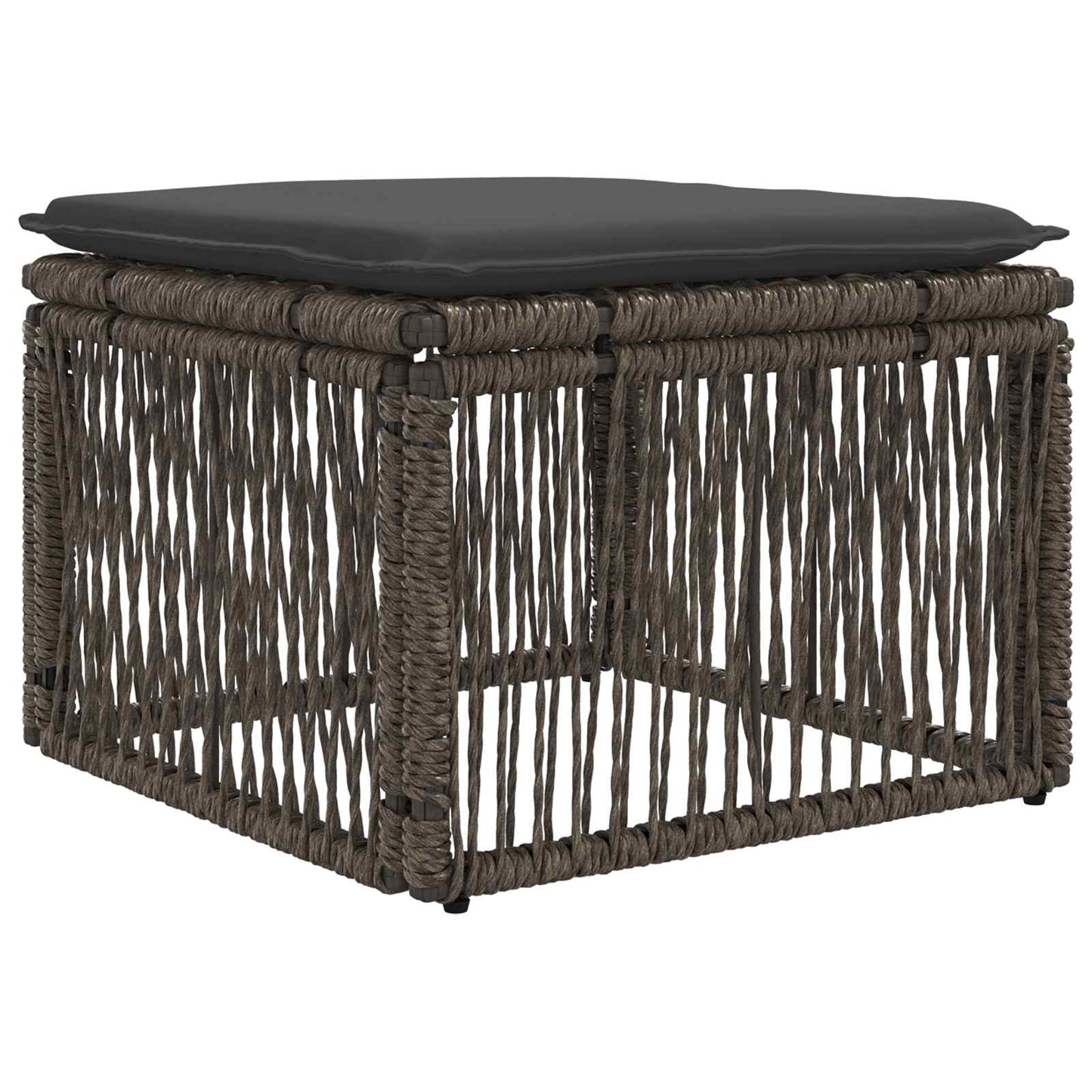 vidaXL Σετ Καναπέ Κήπου 5 τμχ. Γκρι και Σκούρο Γκρι συνθετικό ρατάν