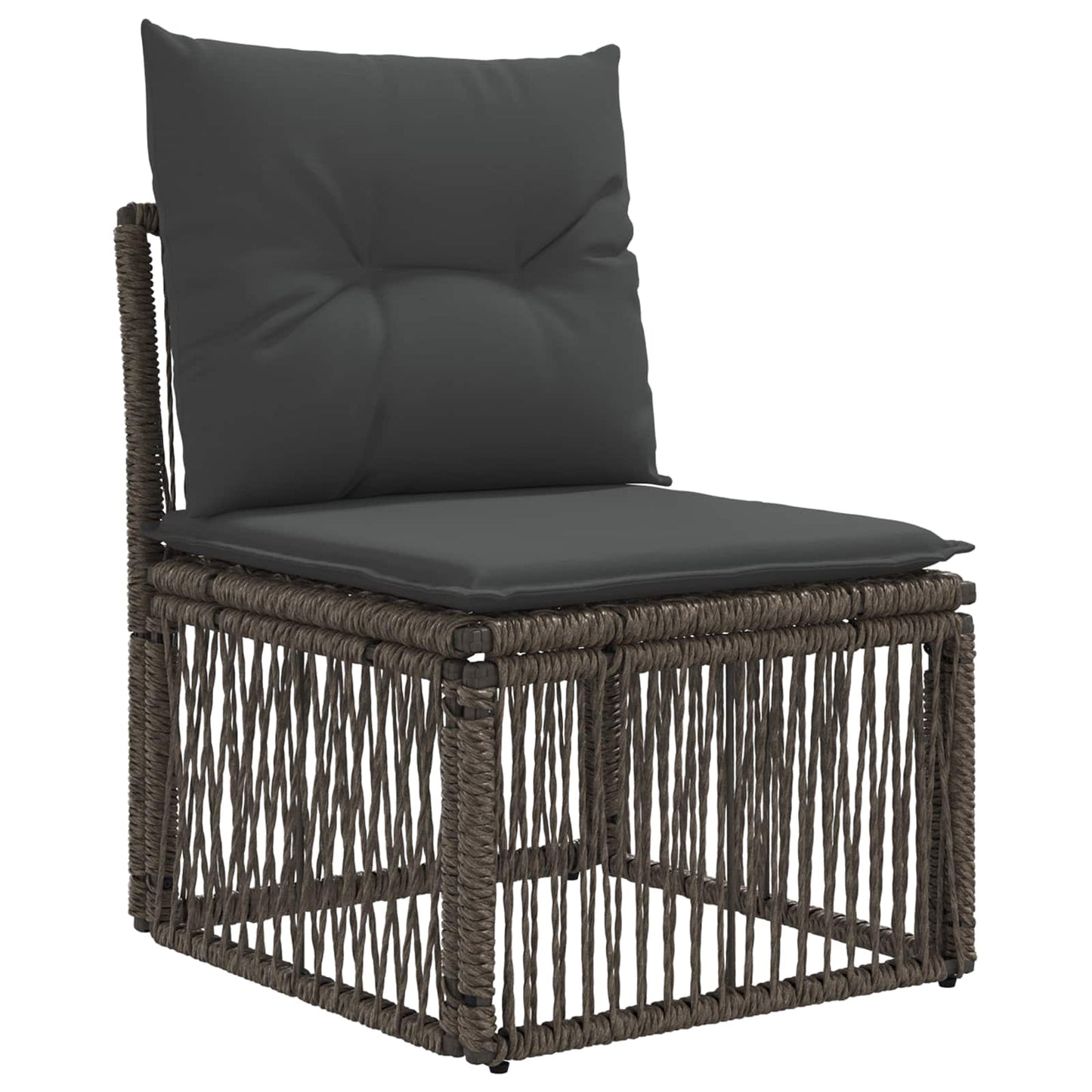 vidaXL Σετ Καναπέ Κήπου 5 τμχ. Γκρι και Σκούρο Γκρι συνθετικό ρατάν