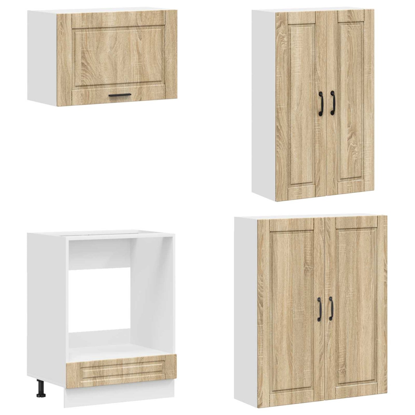 vidaXL Μονάδα κουζίνας PORTO 8 pcs Sonoma Δρυς Επεξεργασμένο Ξύλο
