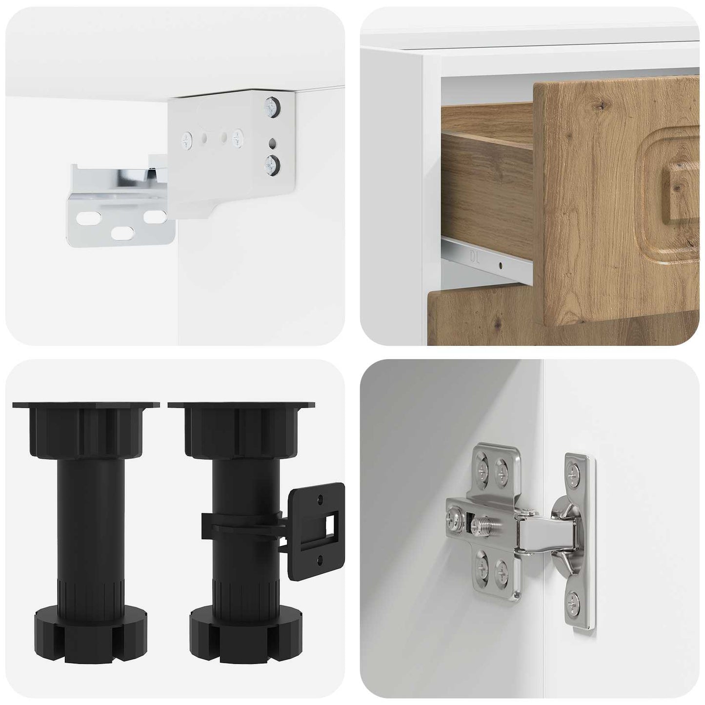 vidaXL Μονάδα κουζίνας KALMAR 8 pcs Artisan Δρυς Επεξεργασμένο Ξύλο