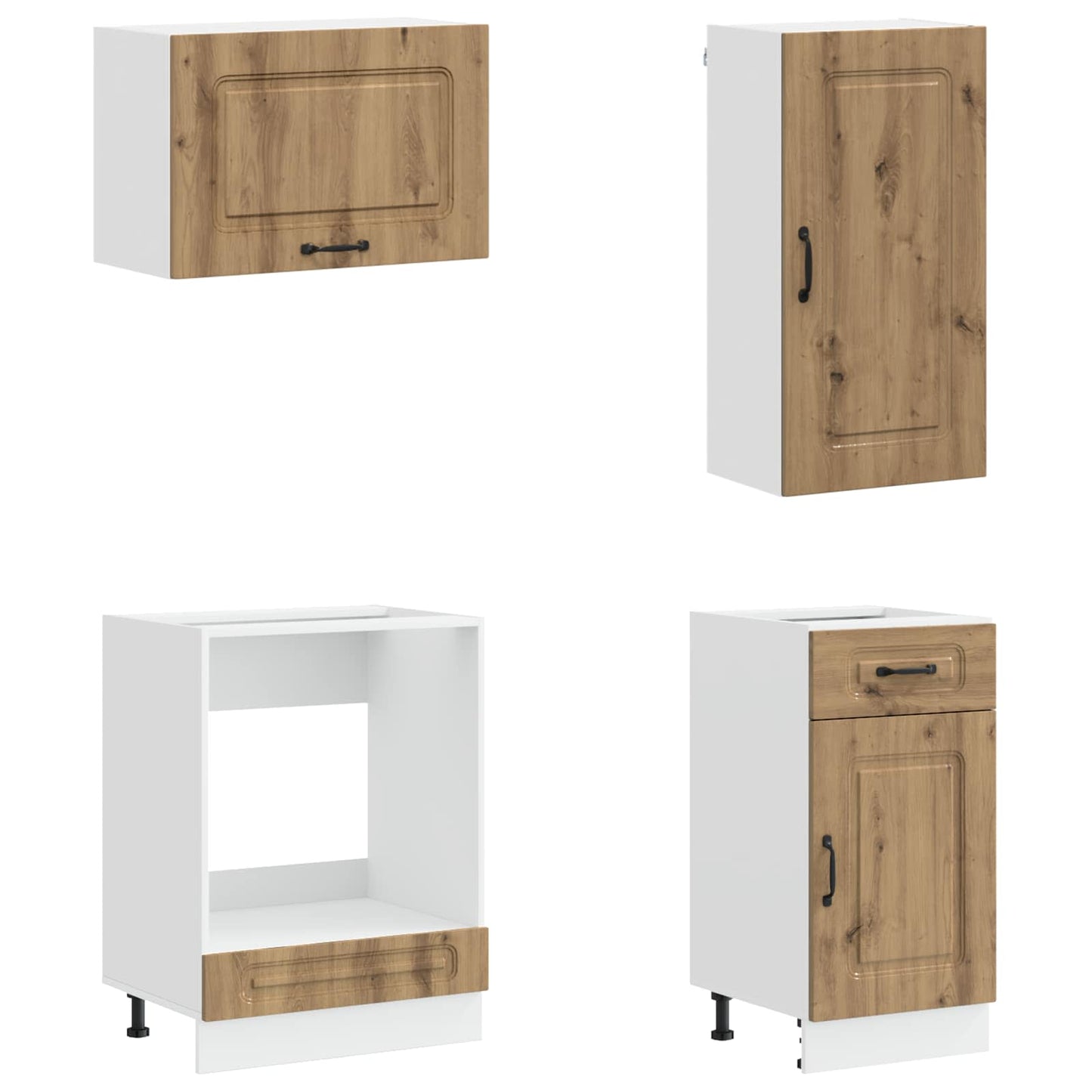 vidaXL Μονάδα κουζίνας KALMAR 8 pcs Artisan Δρυς Επεξεργασμένο Ξύλο