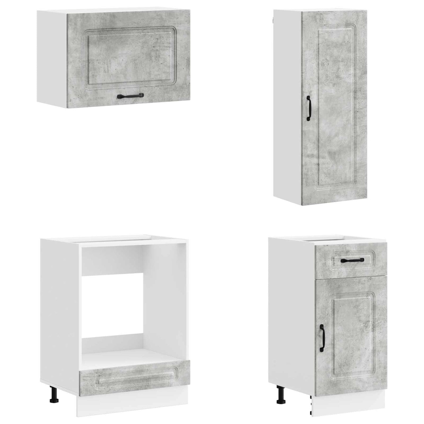 vidaXL Μονάδα κουζίνας KALMAR 8 pcs Γκρι Σκυροδέματος