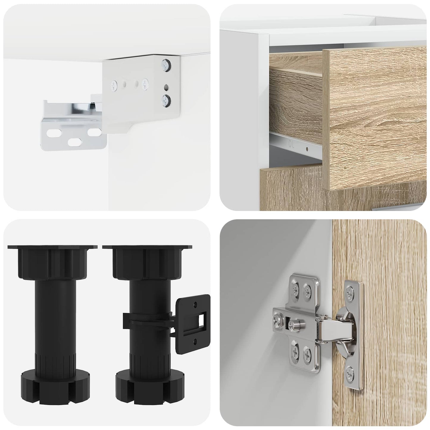 vidaXL Μονάδα κουζίνας LYON 8 pcs Sonoma Δρυς Επεξεργασμένο Ξύλο