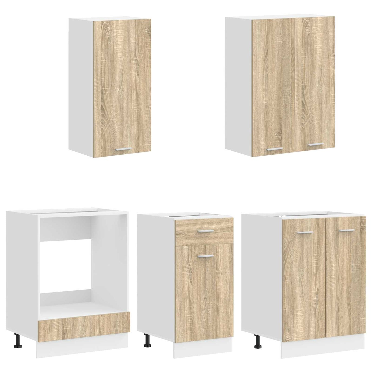 vidaXL Μονάδα κουζίνας LYON 5 pcs Sonoma Δρυς Επεξεργασμένο Ξύλο
