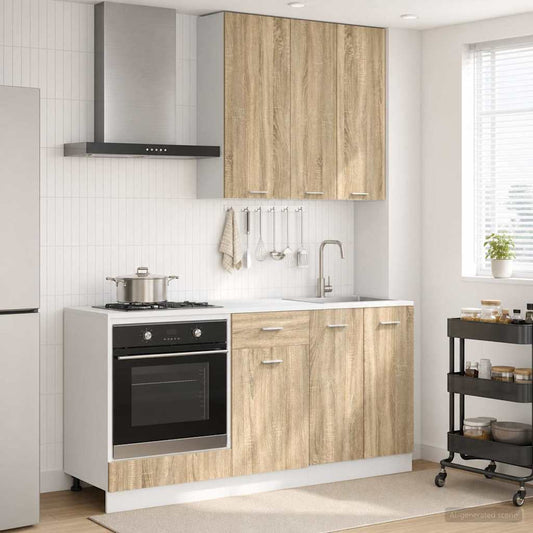 vidaXL Μονάδα κουζίνας LYON 5 τμχ. Sonoma Δρυς Επεξεργασμένο Ξύλο